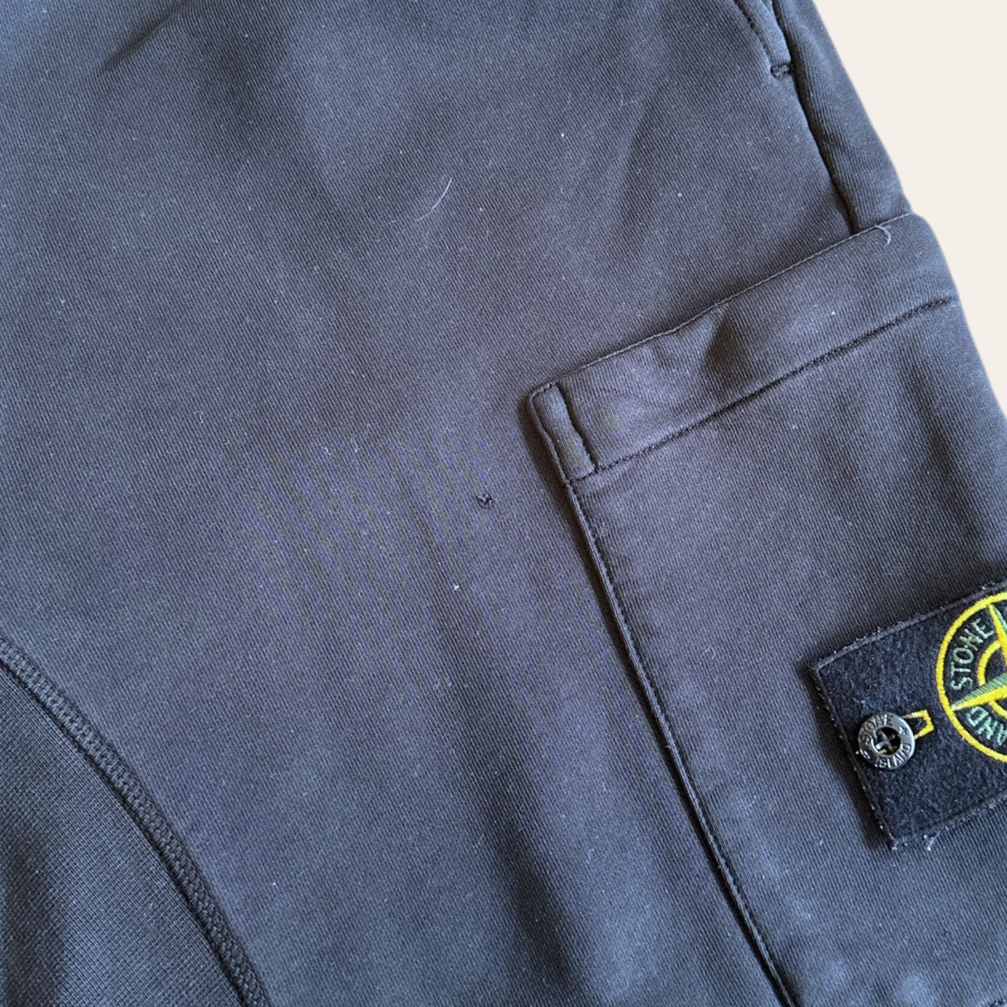 Stone Island Cargo Sweatpants Black Size L