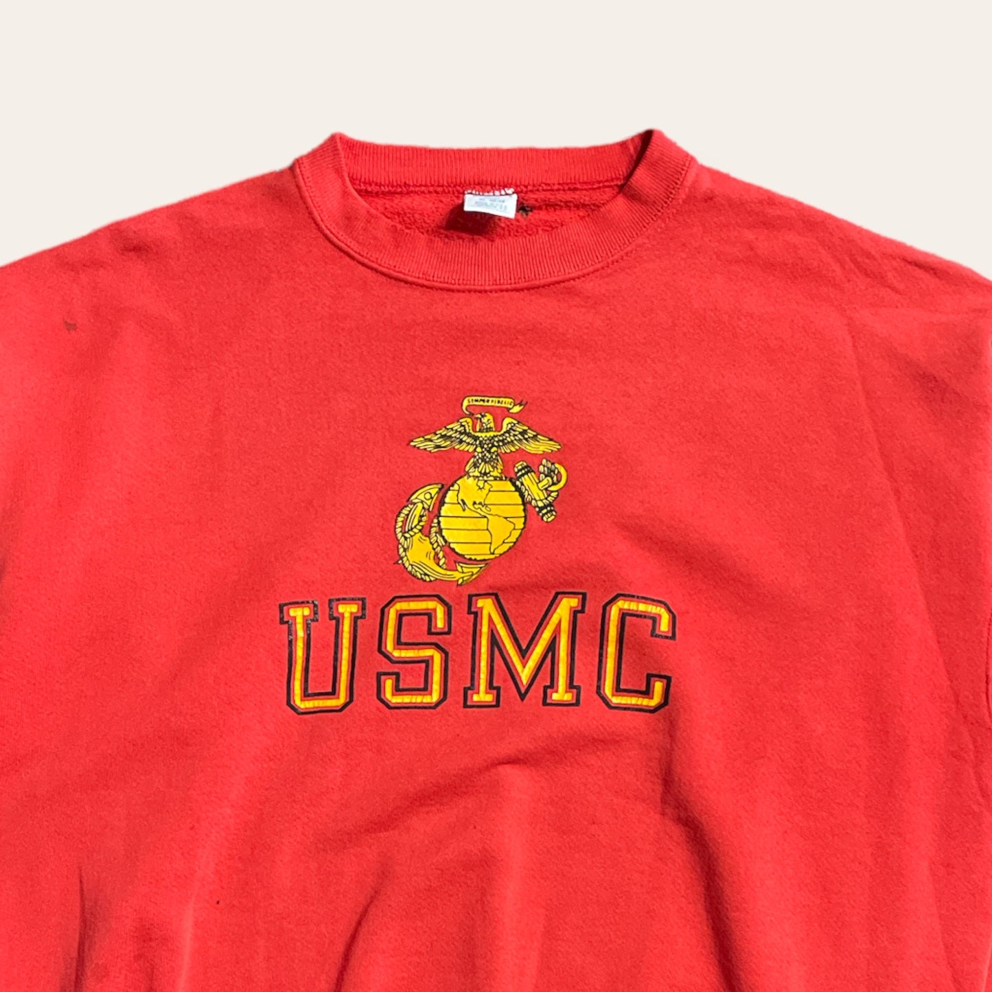 90s USMC Sweater Red Size XL