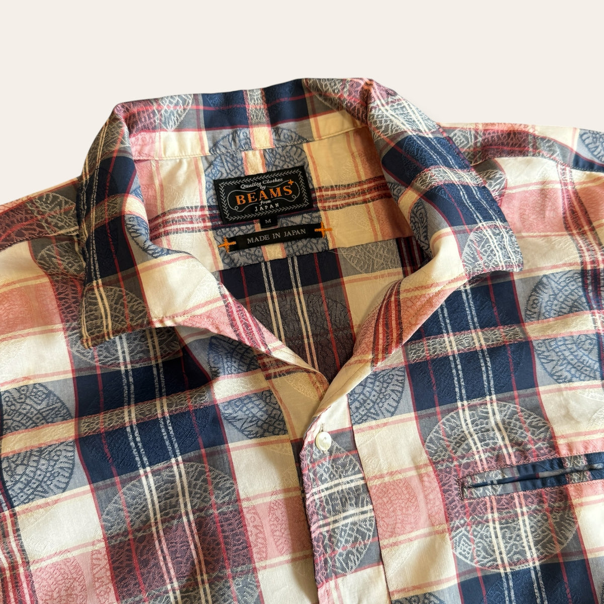Beams Japan Plaid Buttonup Shirt Size M