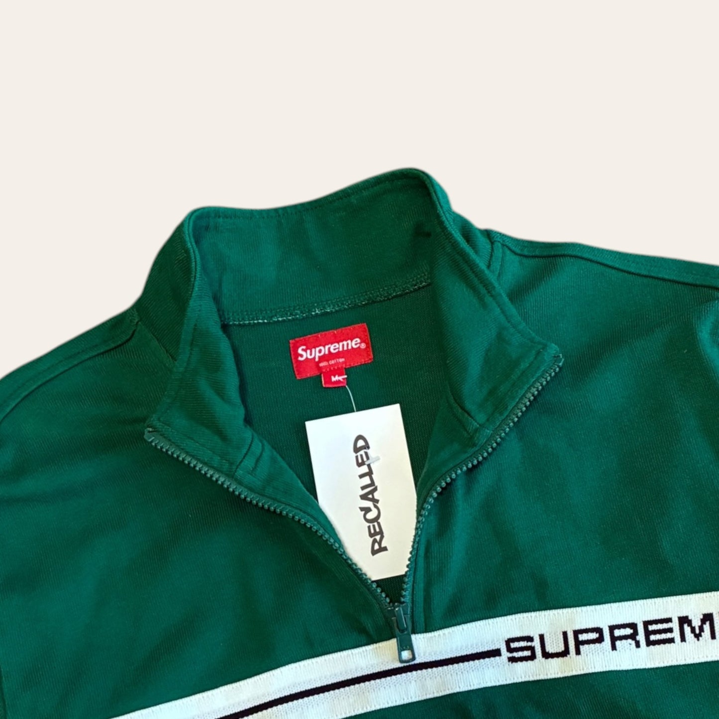 Supreme Quarter Zip Green Size M