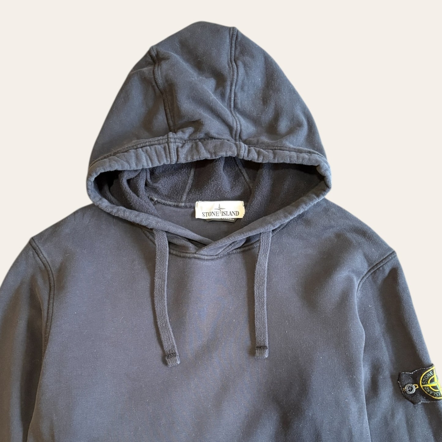 Stone Island Hoodie Navy Size L