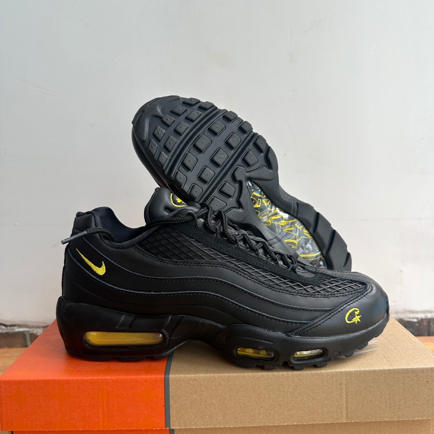 Brand New Corteiz x Nike AM95 "Honey Black" Size 10