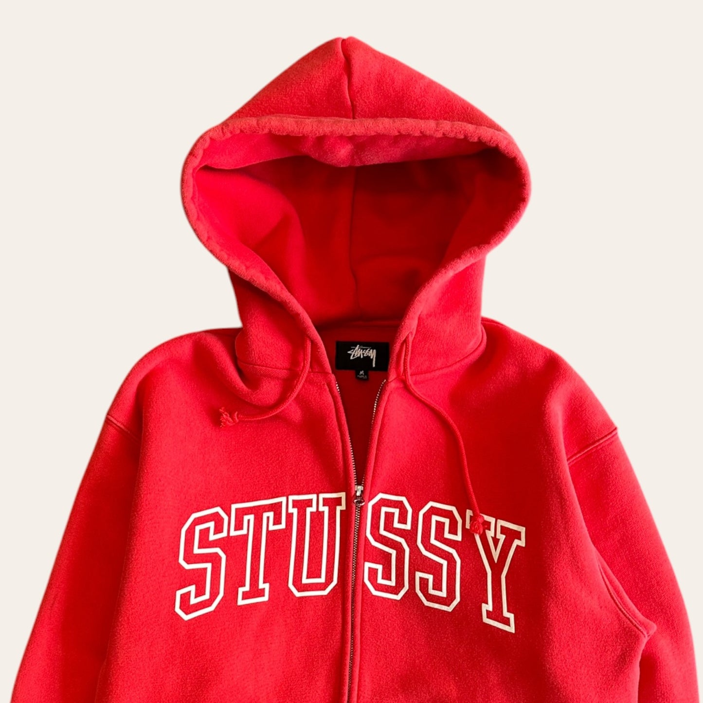 Stussy Zip Hoodie Red Size M