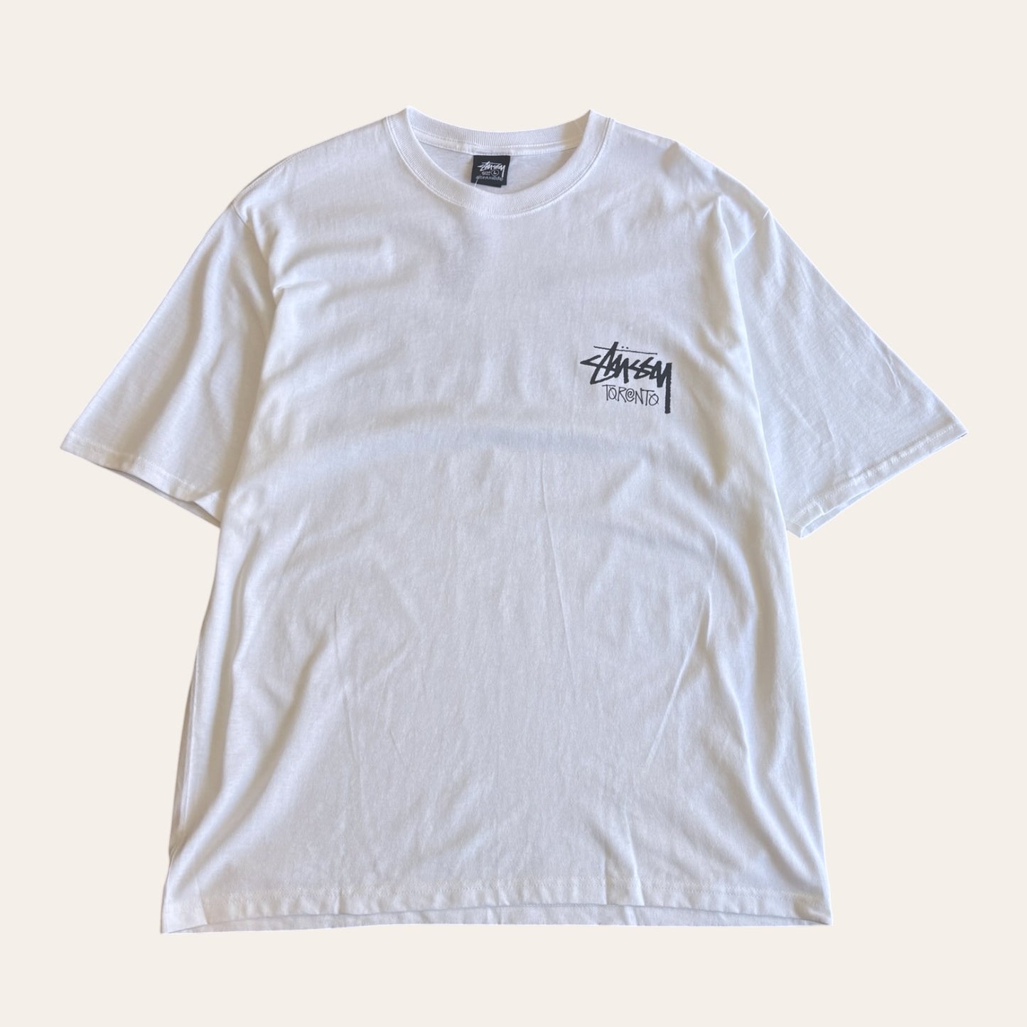 Brand New Stussy Logo Toronto Tee White Size L