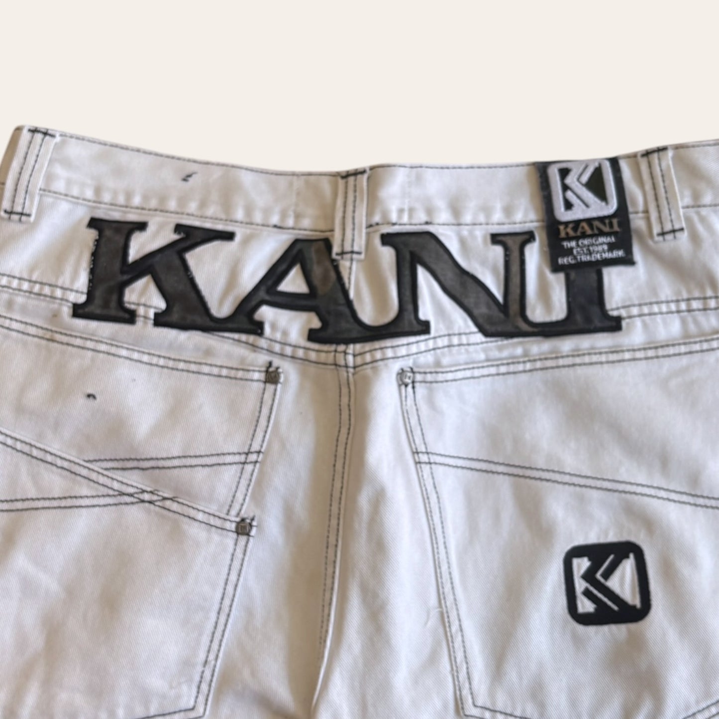 00s Karl Kani Jorts White Size 38