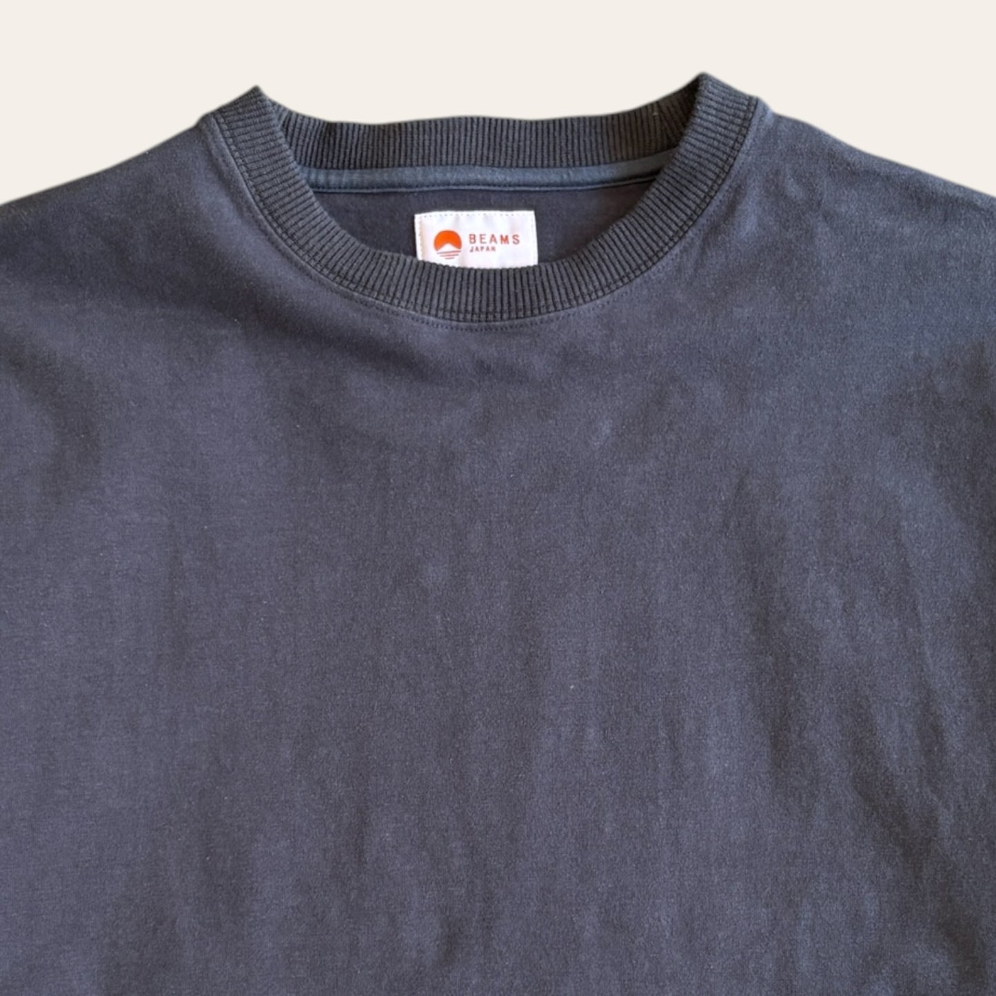 Beams Japan Tee Navy Size S