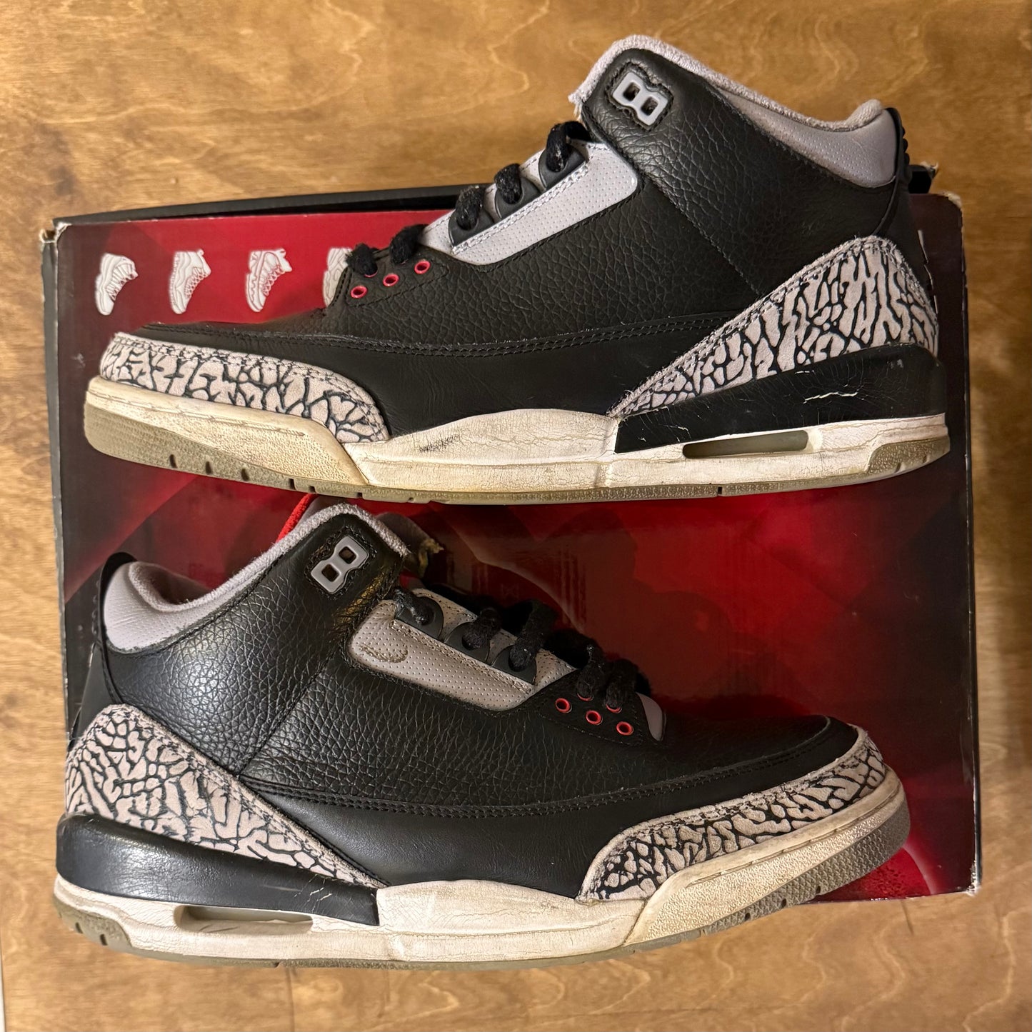 Jordan 3 "Black Cement" (2008) Size 10.5