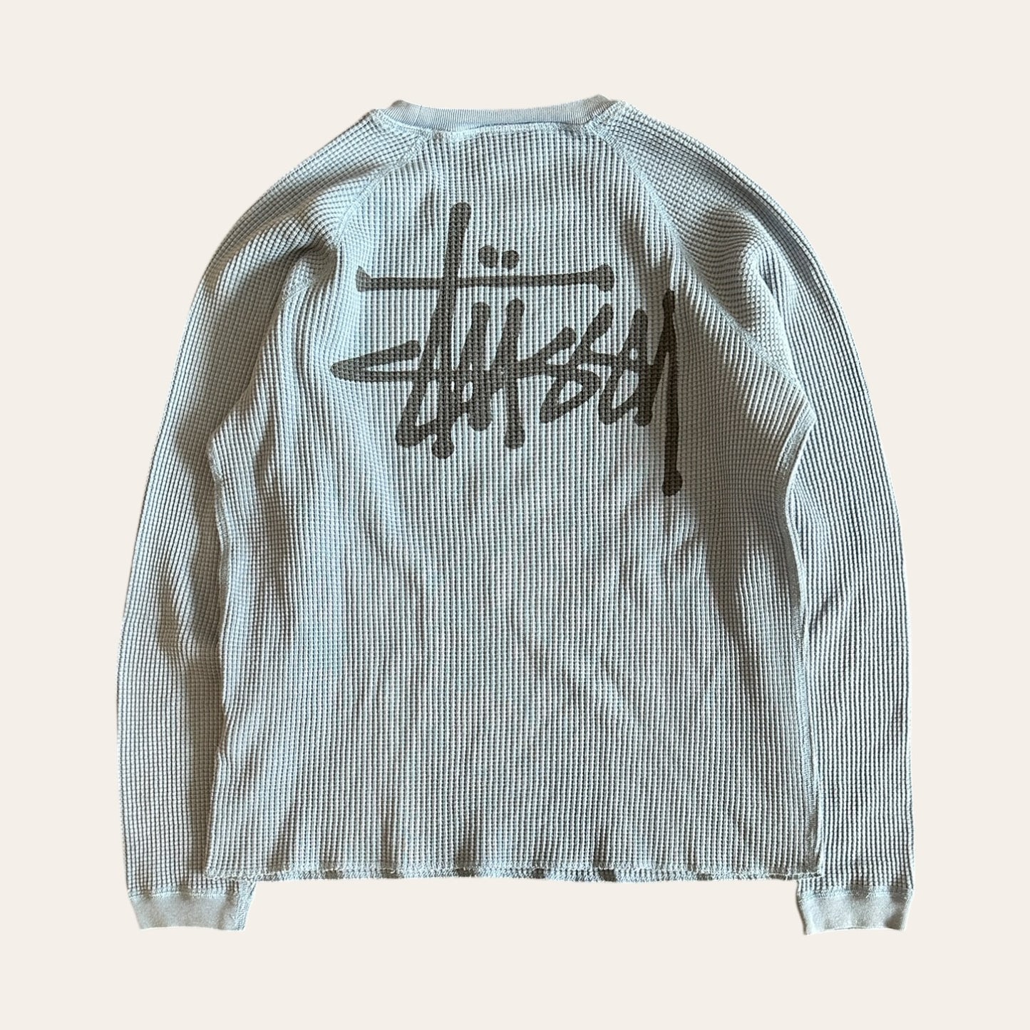 Stussy Thermal Long Sleeve Blue Size S