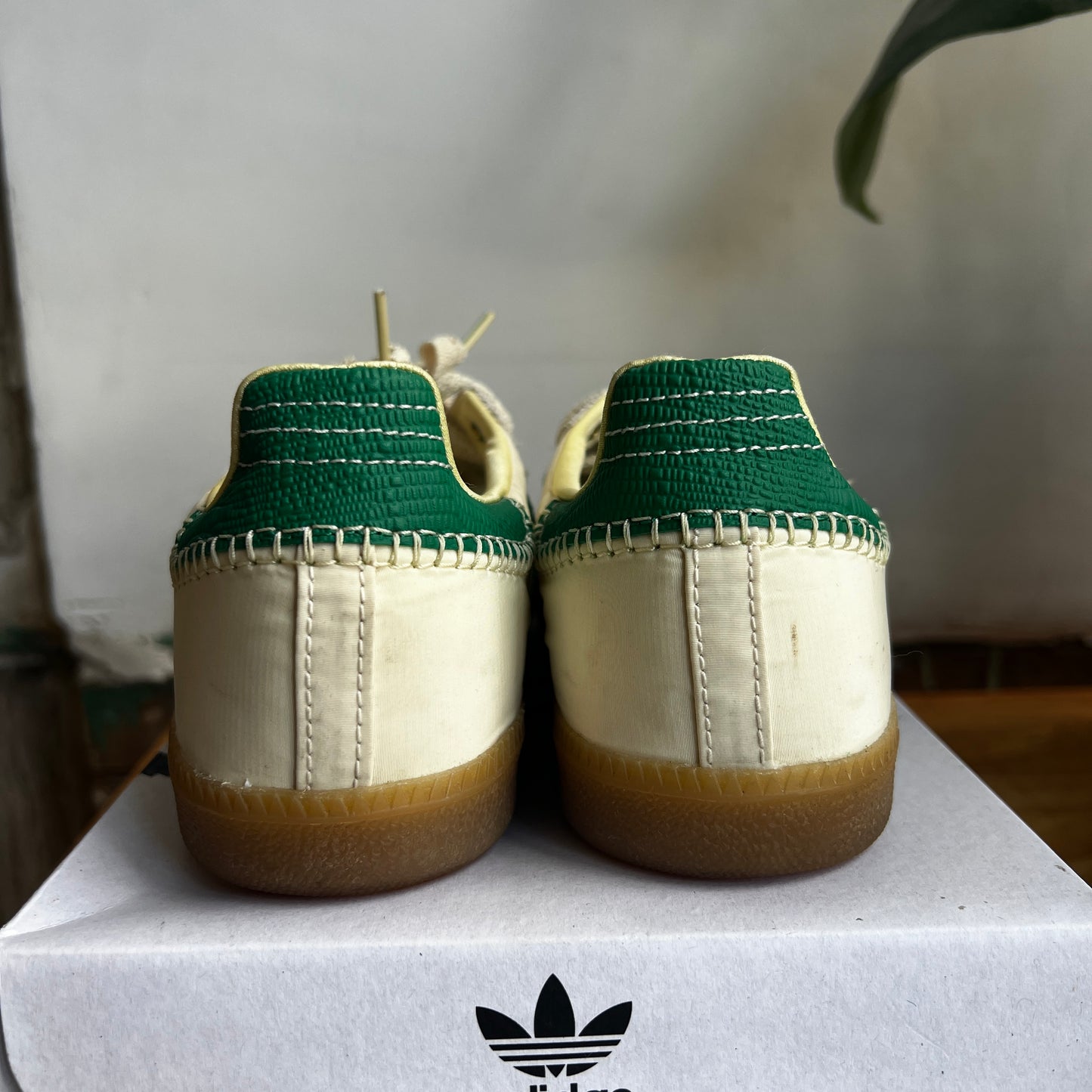Adidas Samba Wales Bonner Cream Green Size 9