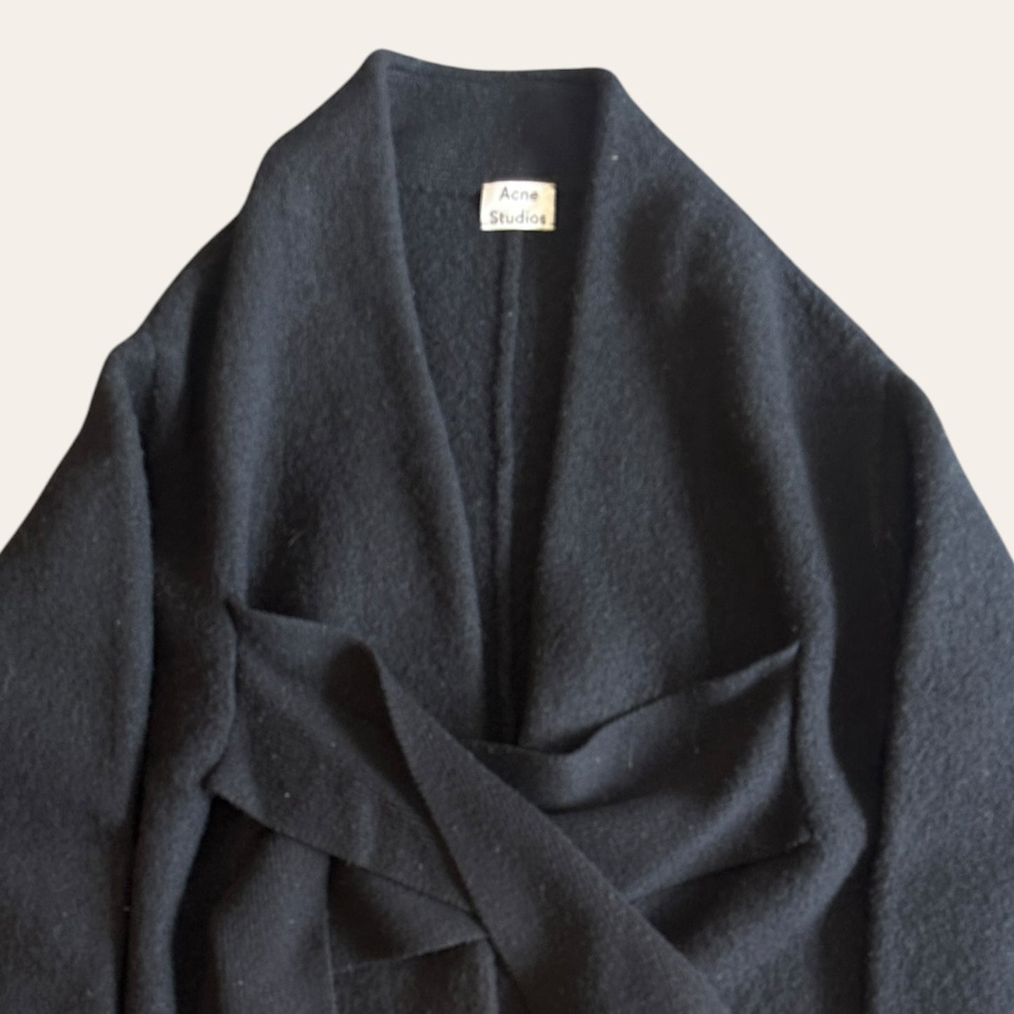 Acne Studios Hava Boiled Wool Coat Size XXS