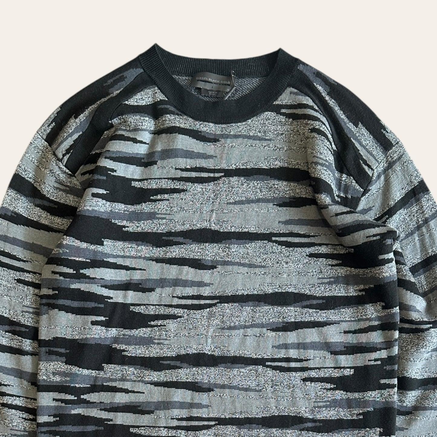 Brand New Diesel Black Gold Knit Sweater Size M