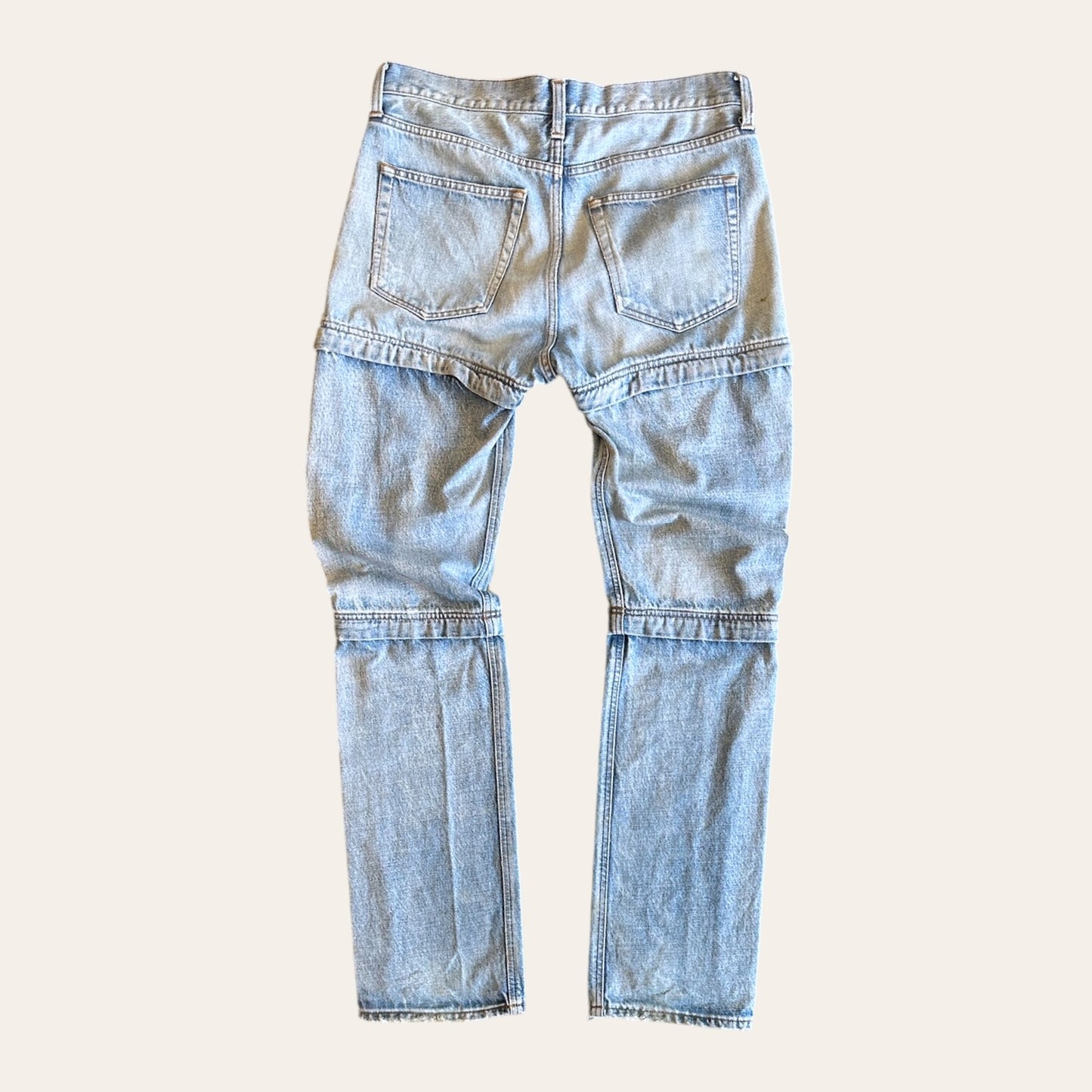 Balenciaga Convertible Zip Jeans Size 30
