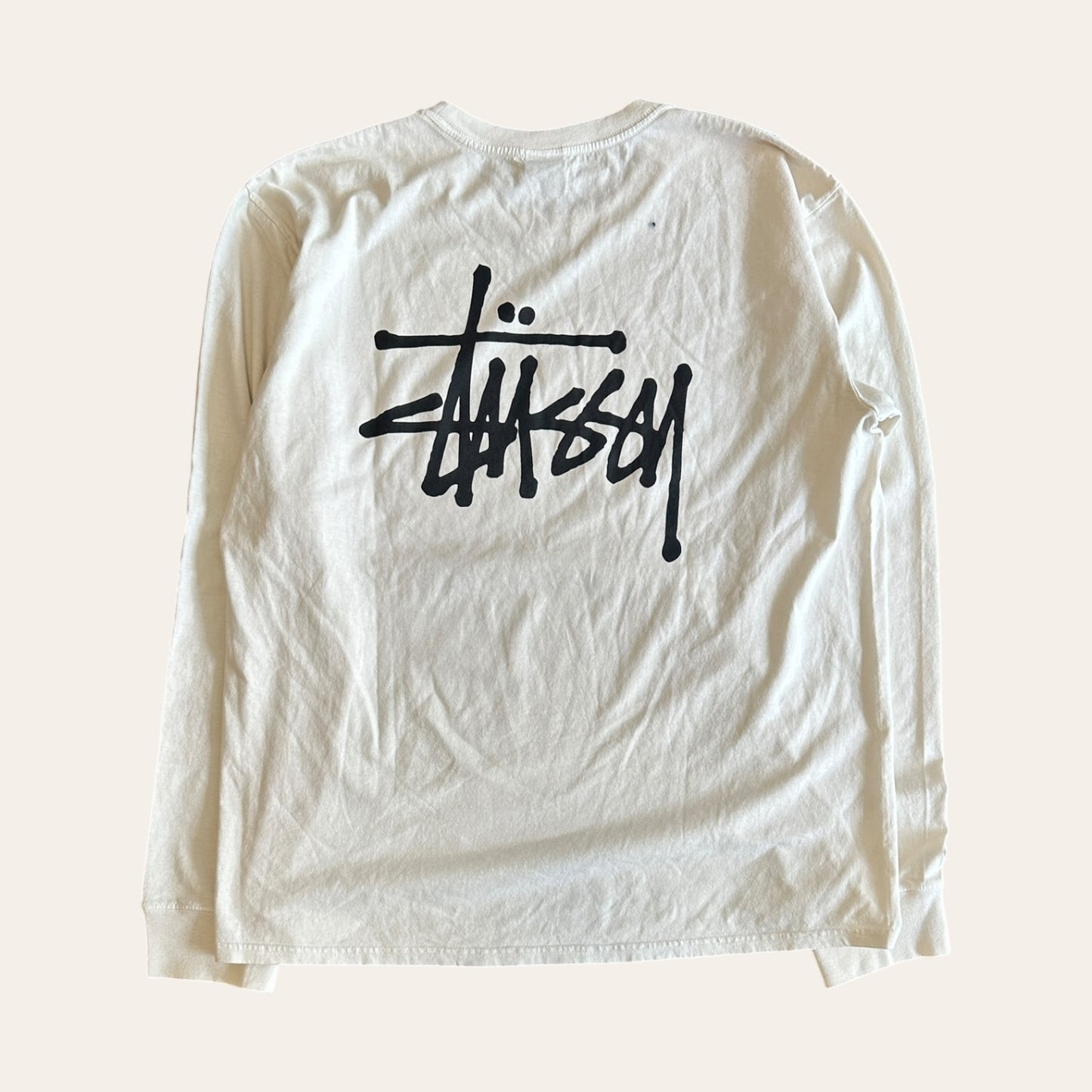 Stussy LS Tee White Size L