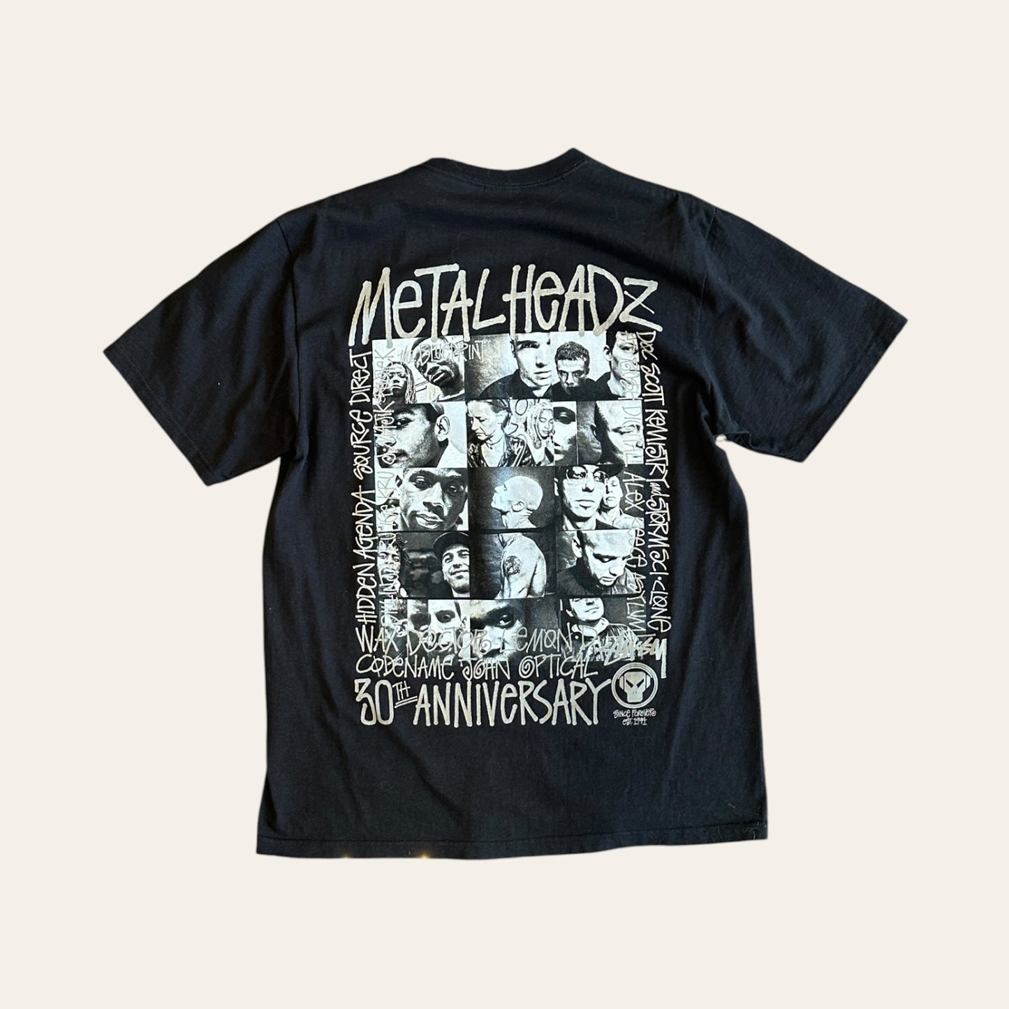Stussy Metalheadz 30th Anniversary Tee Size M
