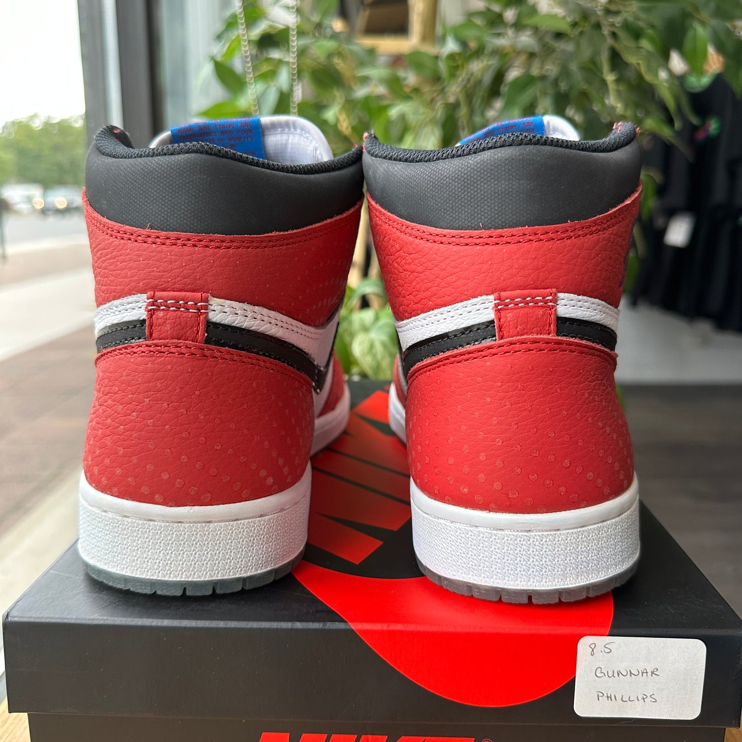 Brand New Air Jordan 1 High 'Spiderman Origin Story' Size 8.5
