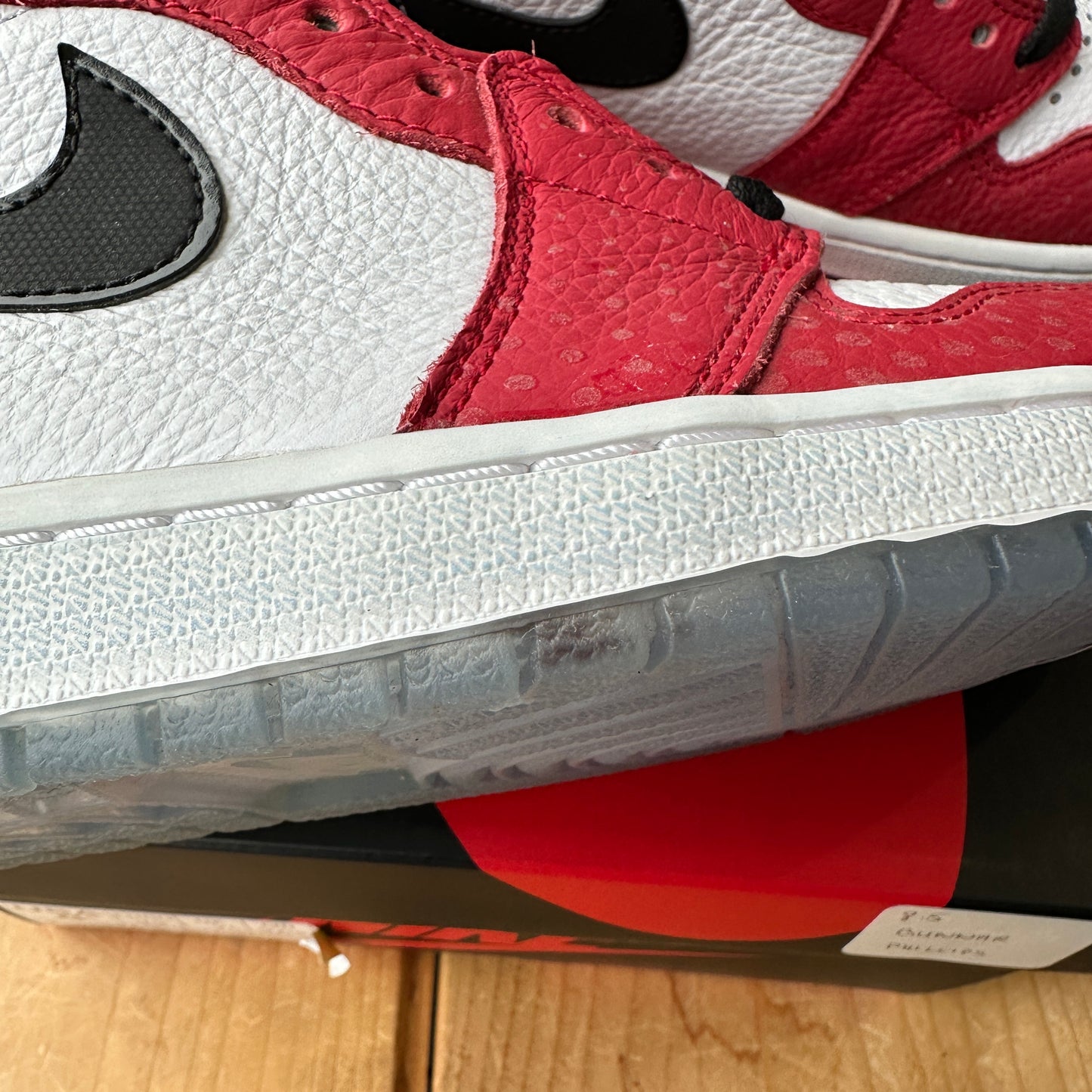 Brand New Air Jordan 1 High 'Spiderman Origin Story' Size 8.5