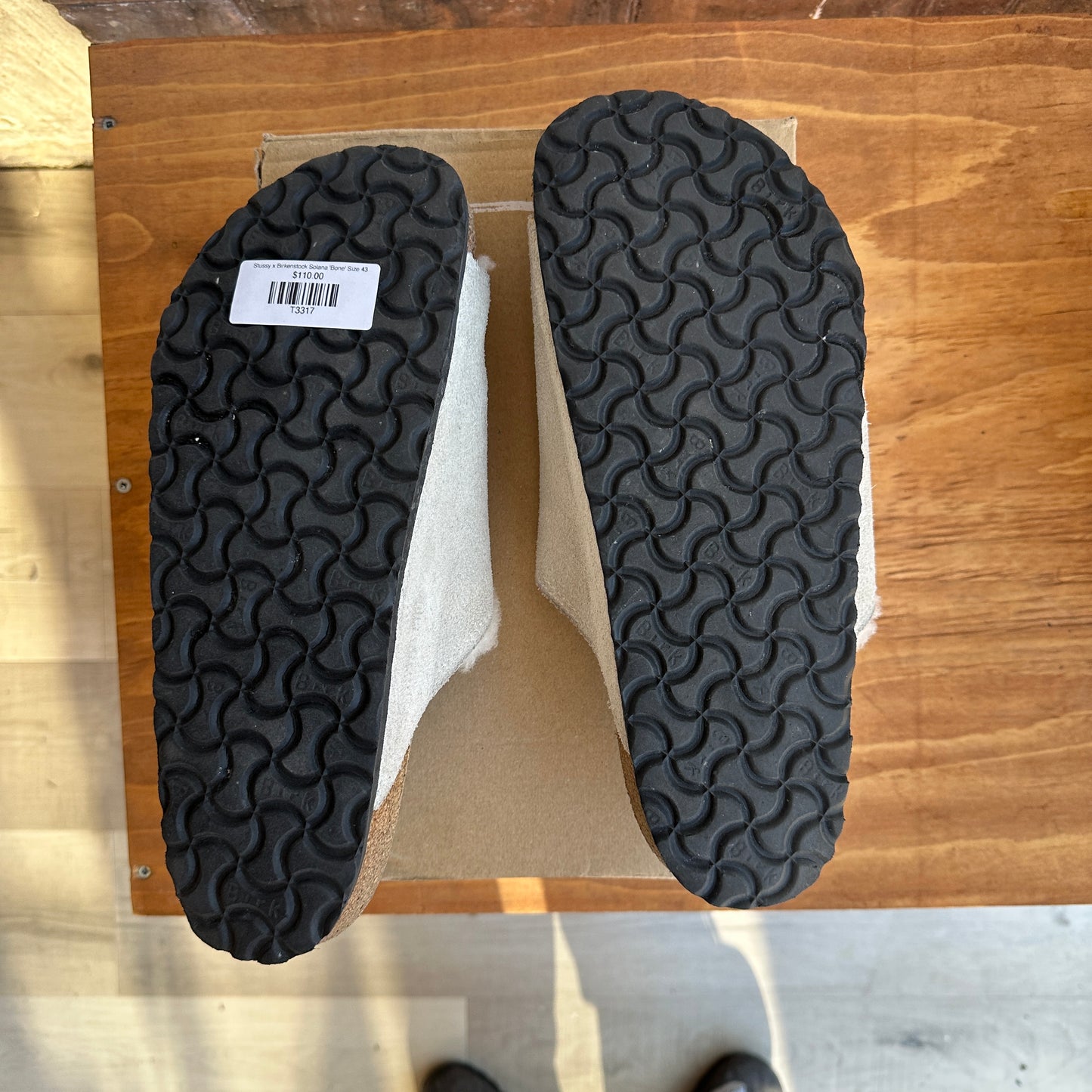 Stussy x Birkenstock Solana 'Bone' Size 43