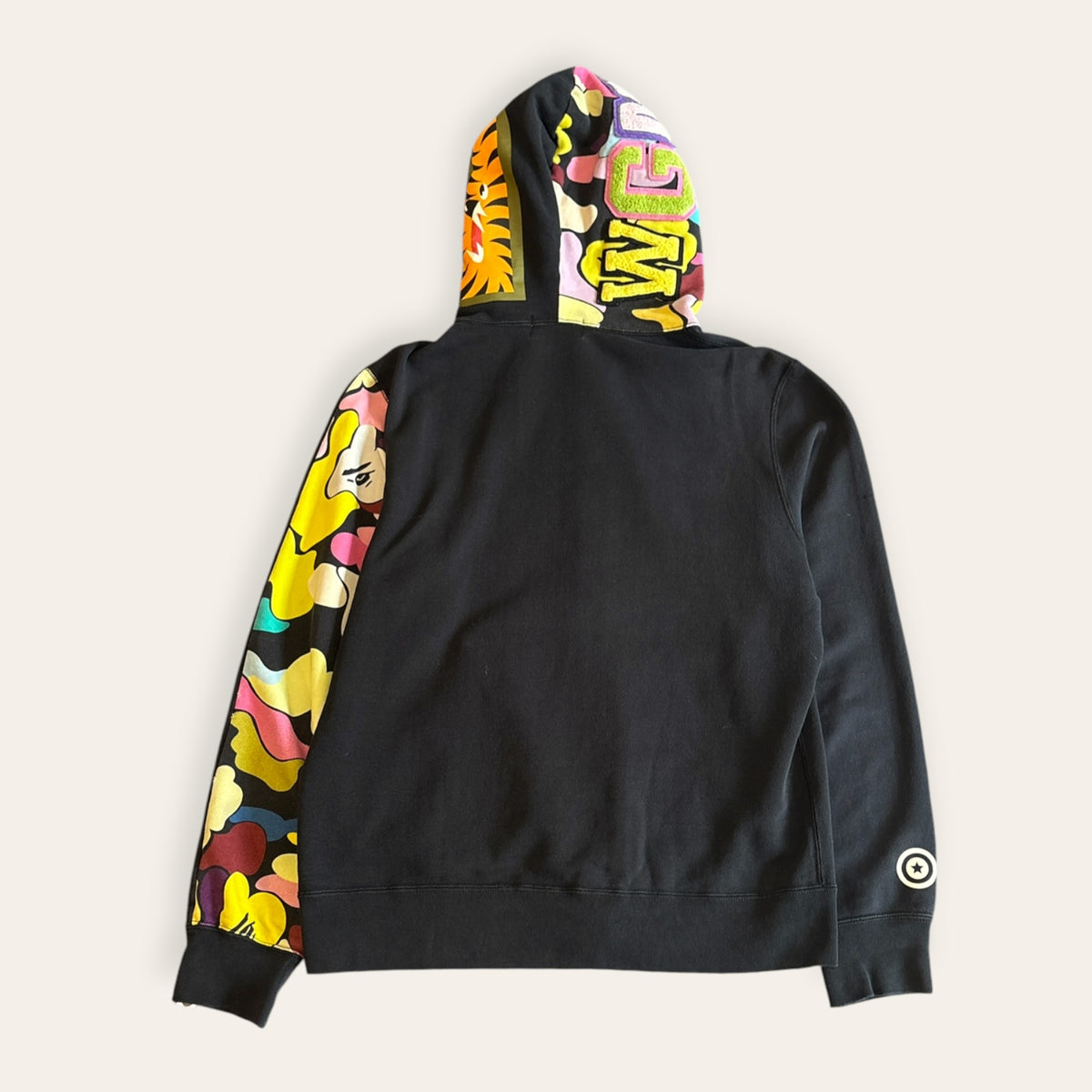 Bape Zip Up Shark Multi Camo Size L