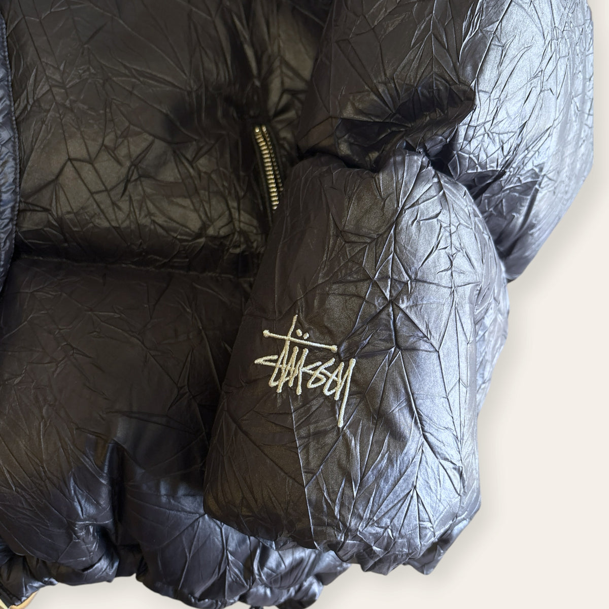 Brand New Stussy Wrinkled Nylon Puffer Size L