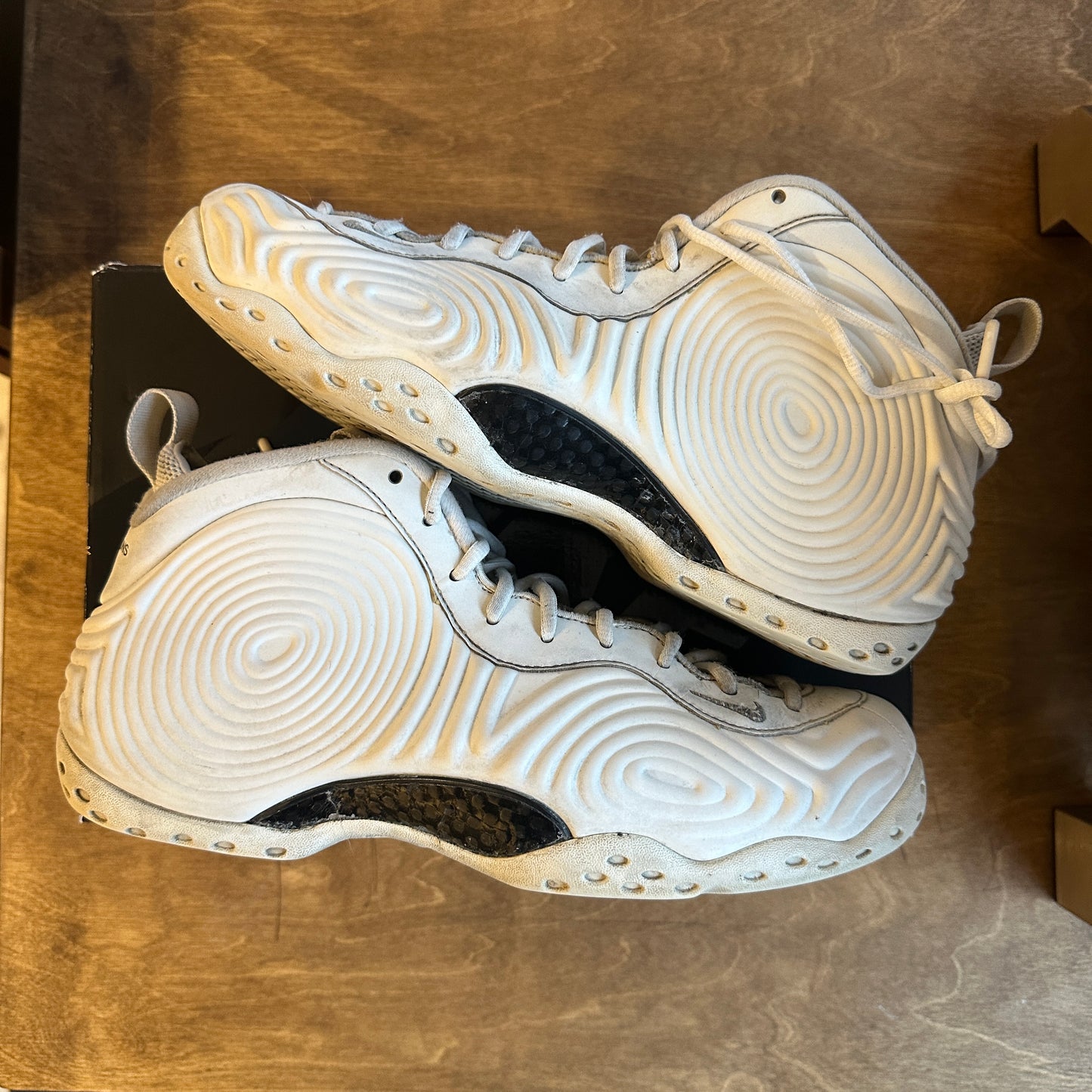 CDG x Nike Air Foamposite One SP Triple White Size 11