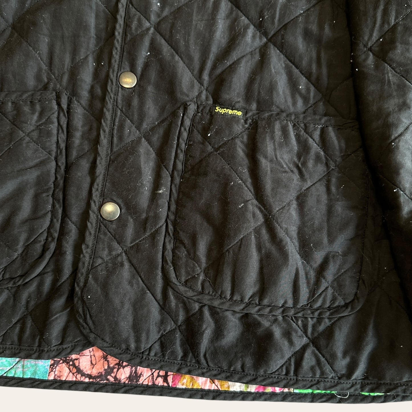 Supreme Reversible Patchwork Quilted Jacket Size M