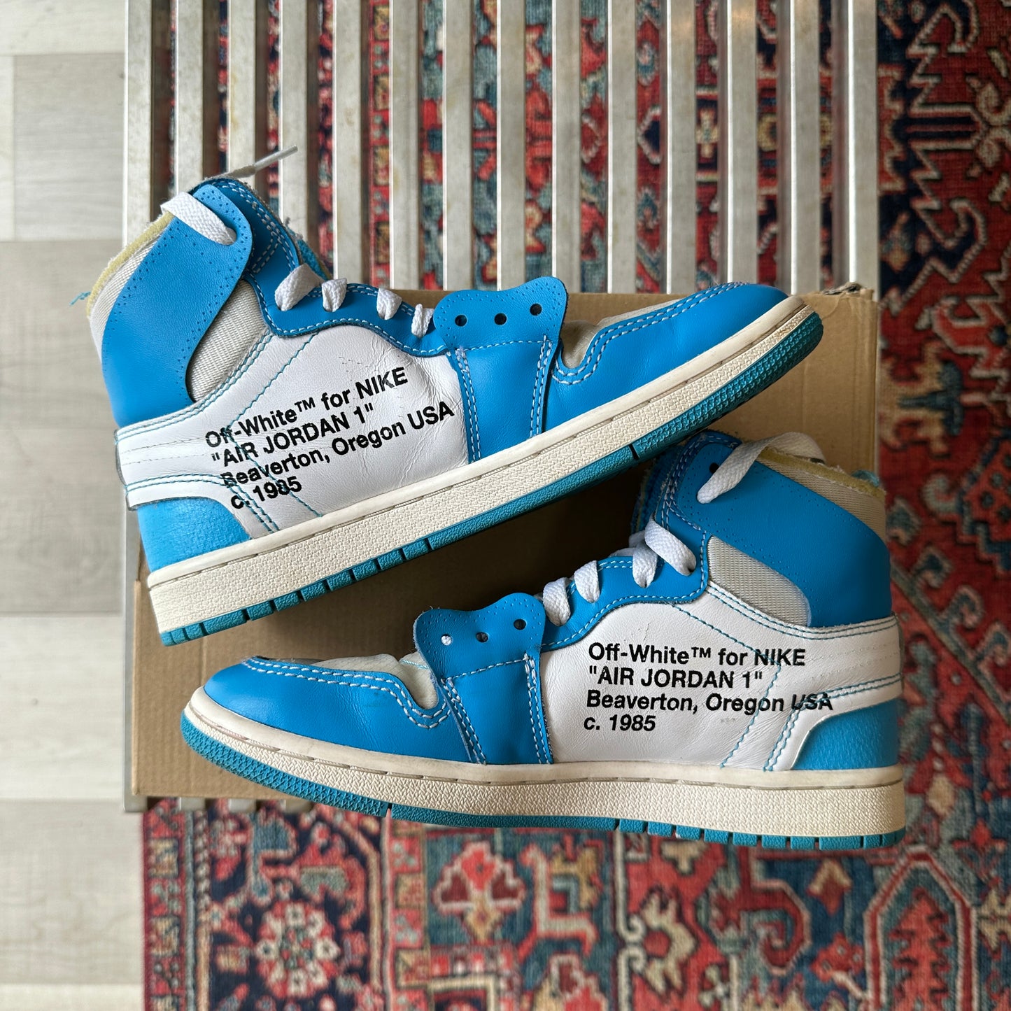 Off White X Jordan 1 "UNC" Size 5.5