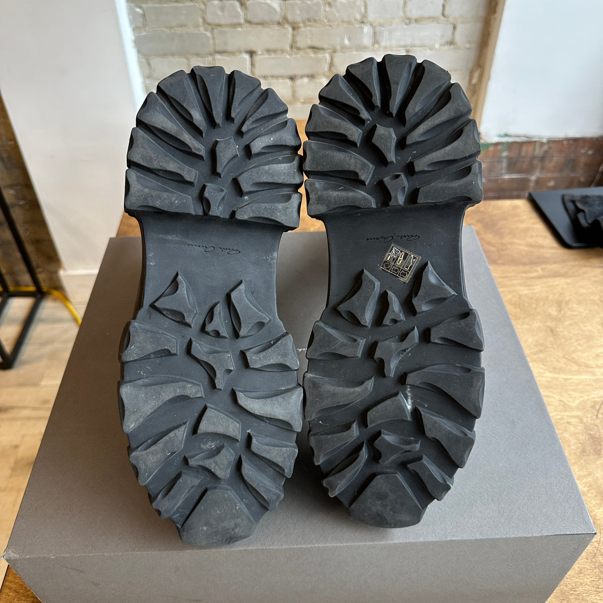 Rick Owens Beatle Bozo Tractor Boot Size 42