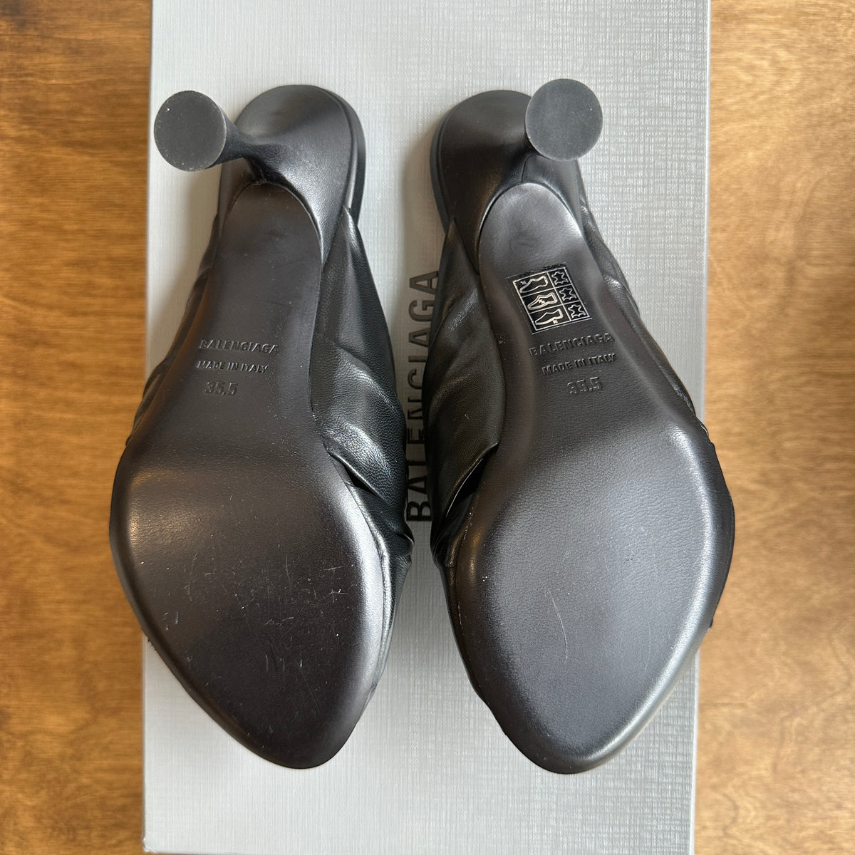 Balenciaga Drapy Heel Size 35.5