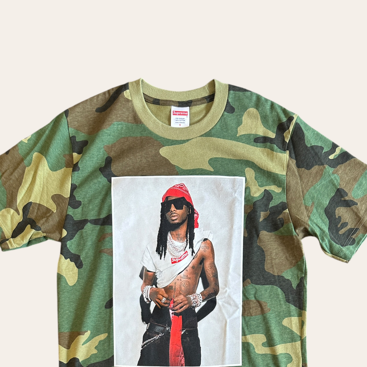 Supreme Playboi Carti Camo Tee Size S