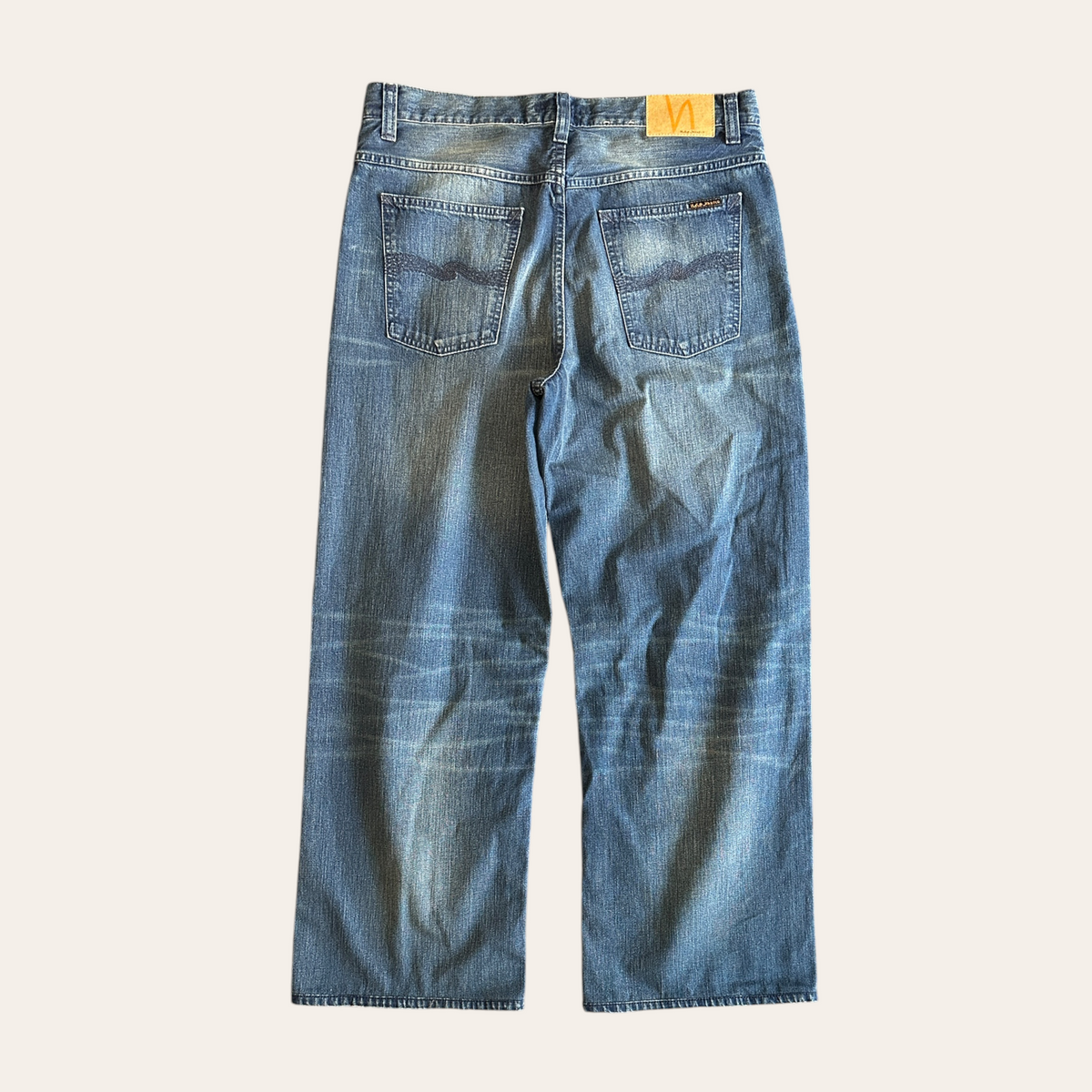 Nudie Loud Larry Blue Painter Jeans Size 32