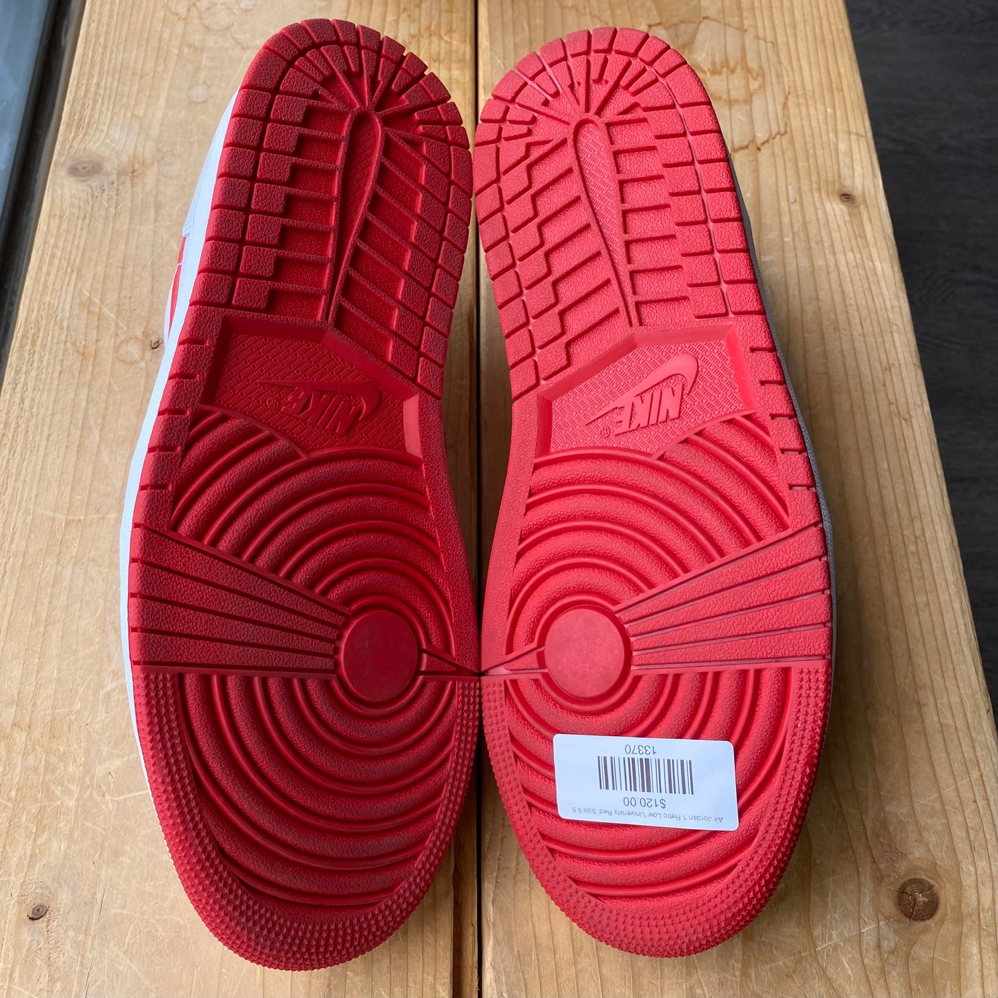 Air Jordan 1 Retro Low 'University Red' Size 9.5