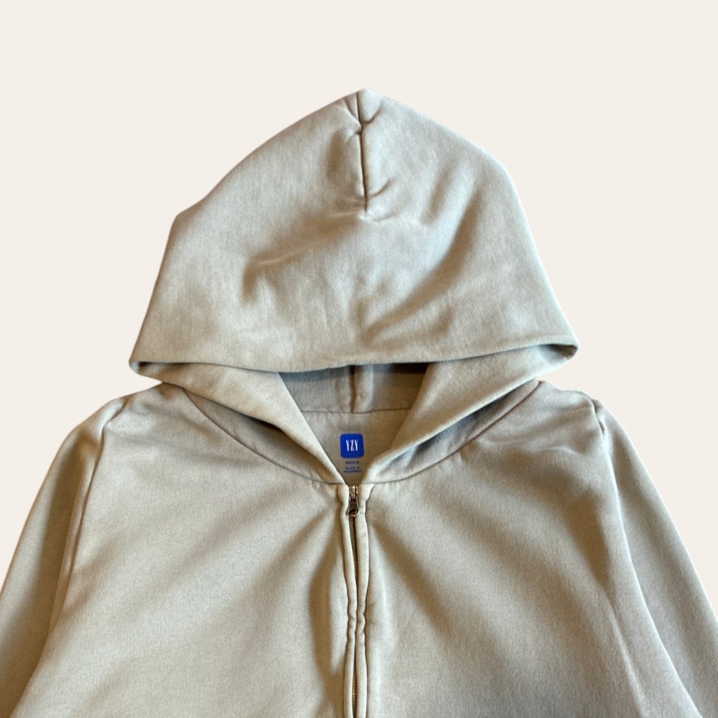 Yzy Gap Zip Hoodie Beige Size M