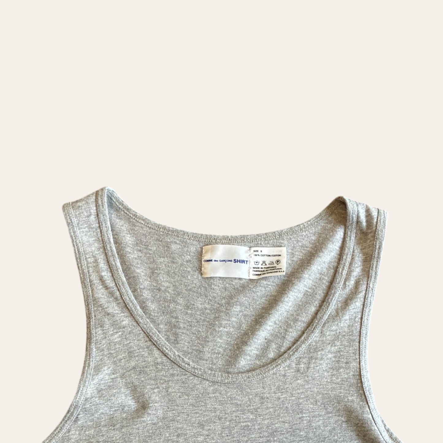 CDG Shirt Tank Top Grey Size S
