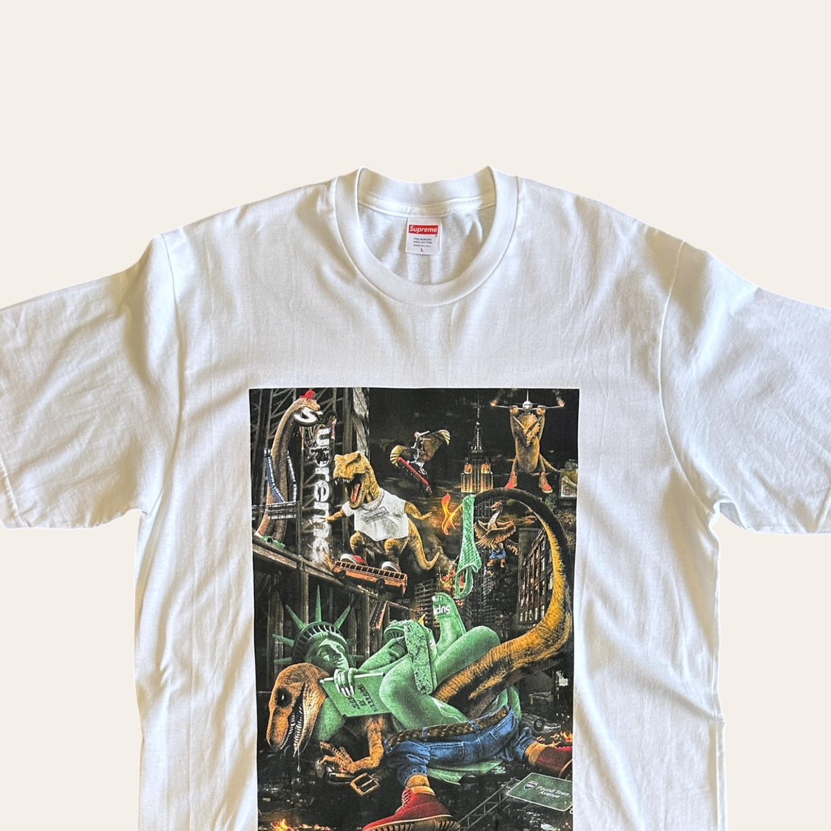 Supreme New York Dinosaurs Tee Size L