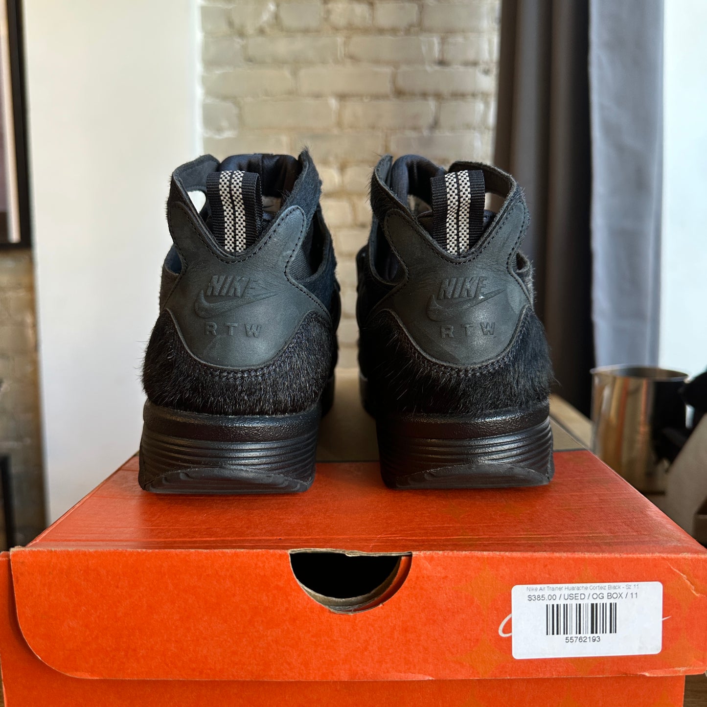 Corteiz x Nike Air Huarache "Black" Size 11