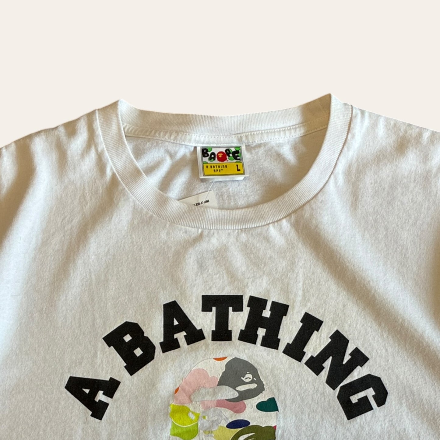 Bape Multi Colour Tee Size L