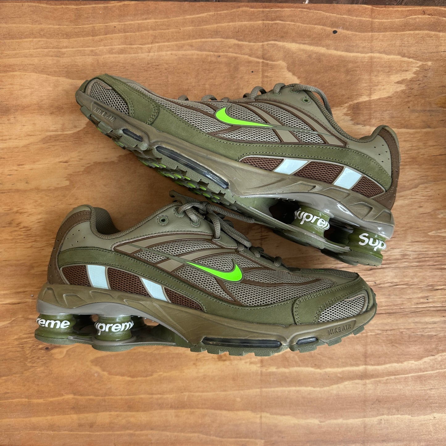 Supreme x Nike Shox "Olive" Size 10.5
