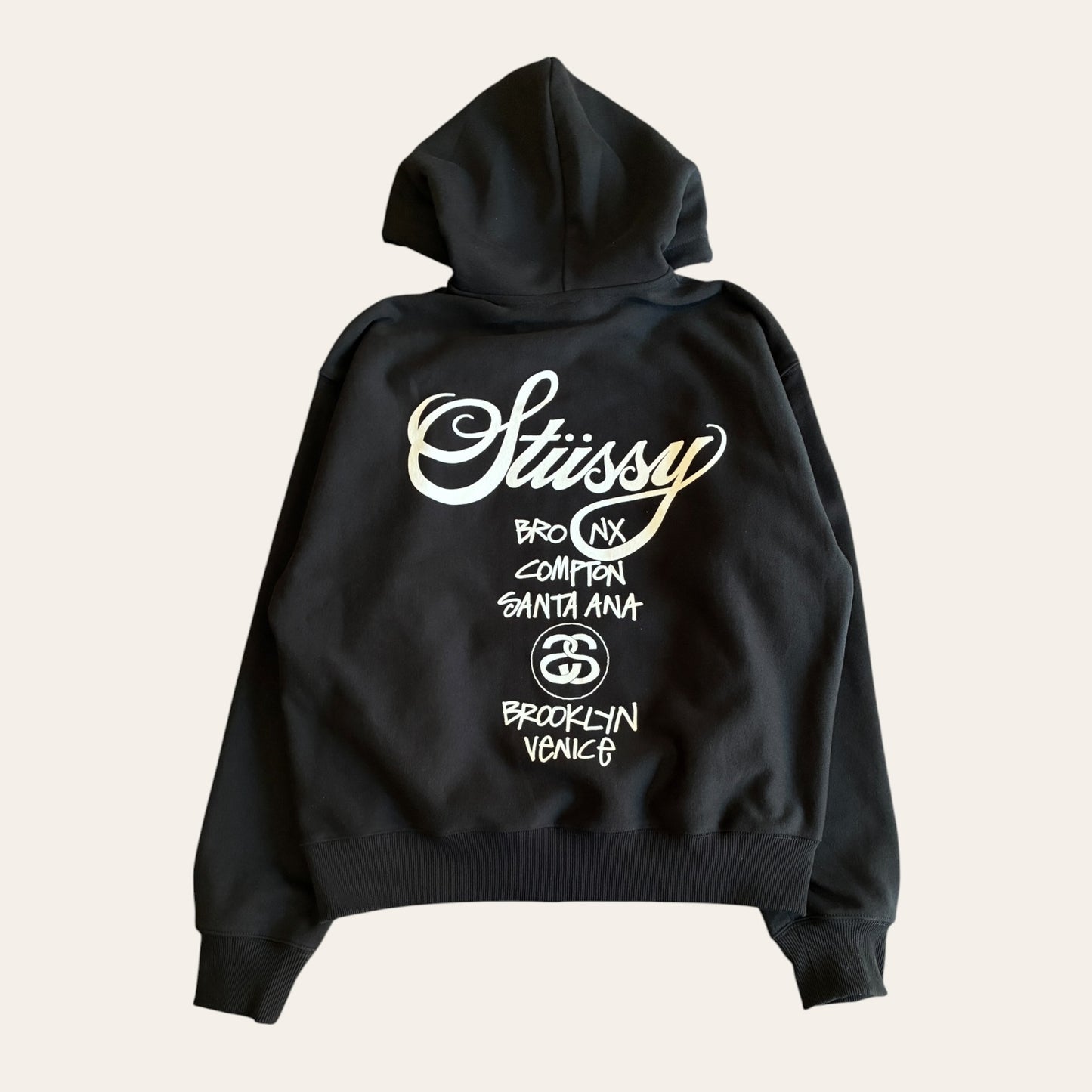 Brand New Stussy World Tour Zip Hoodie Size L