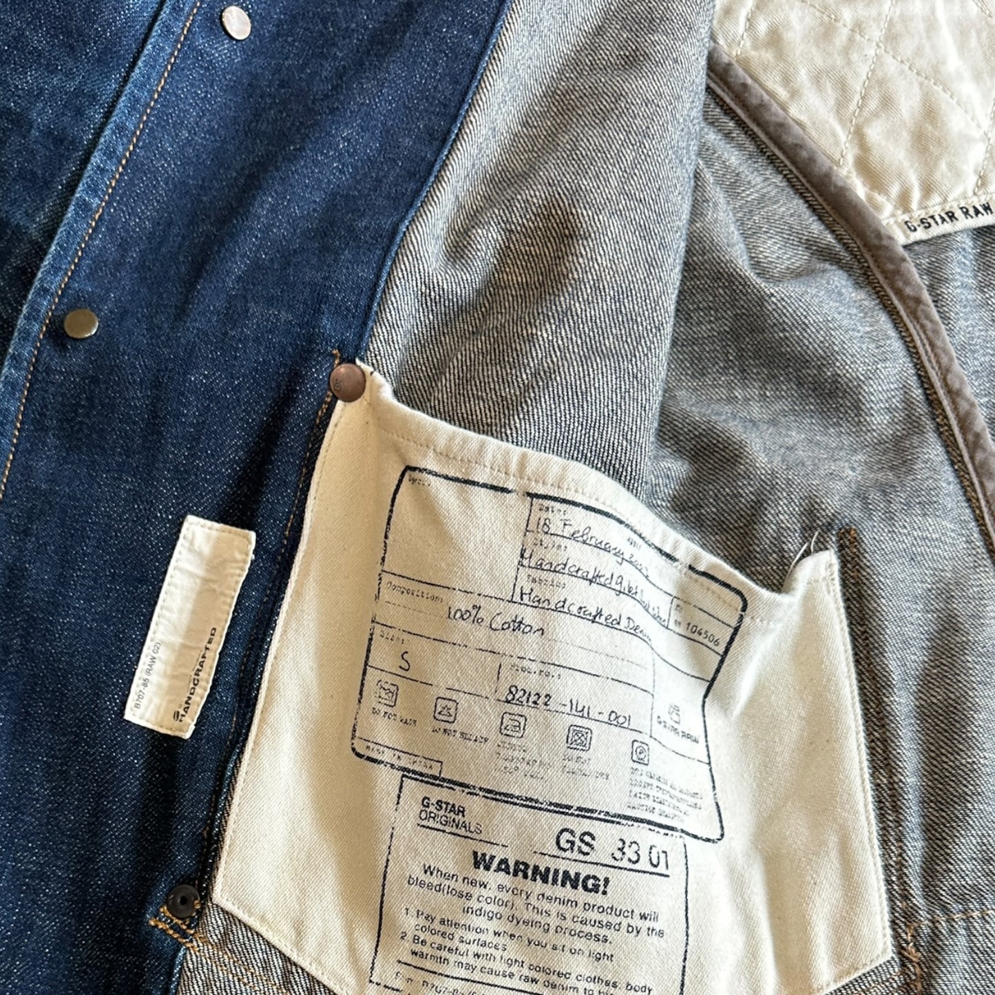 2007 G Star Raw Denim Blazer Size S