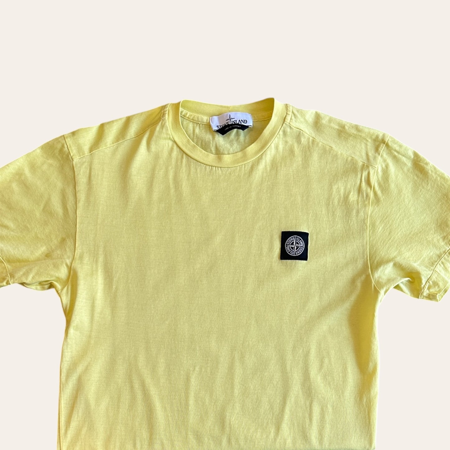 Stone Island Tee Yellow Size S