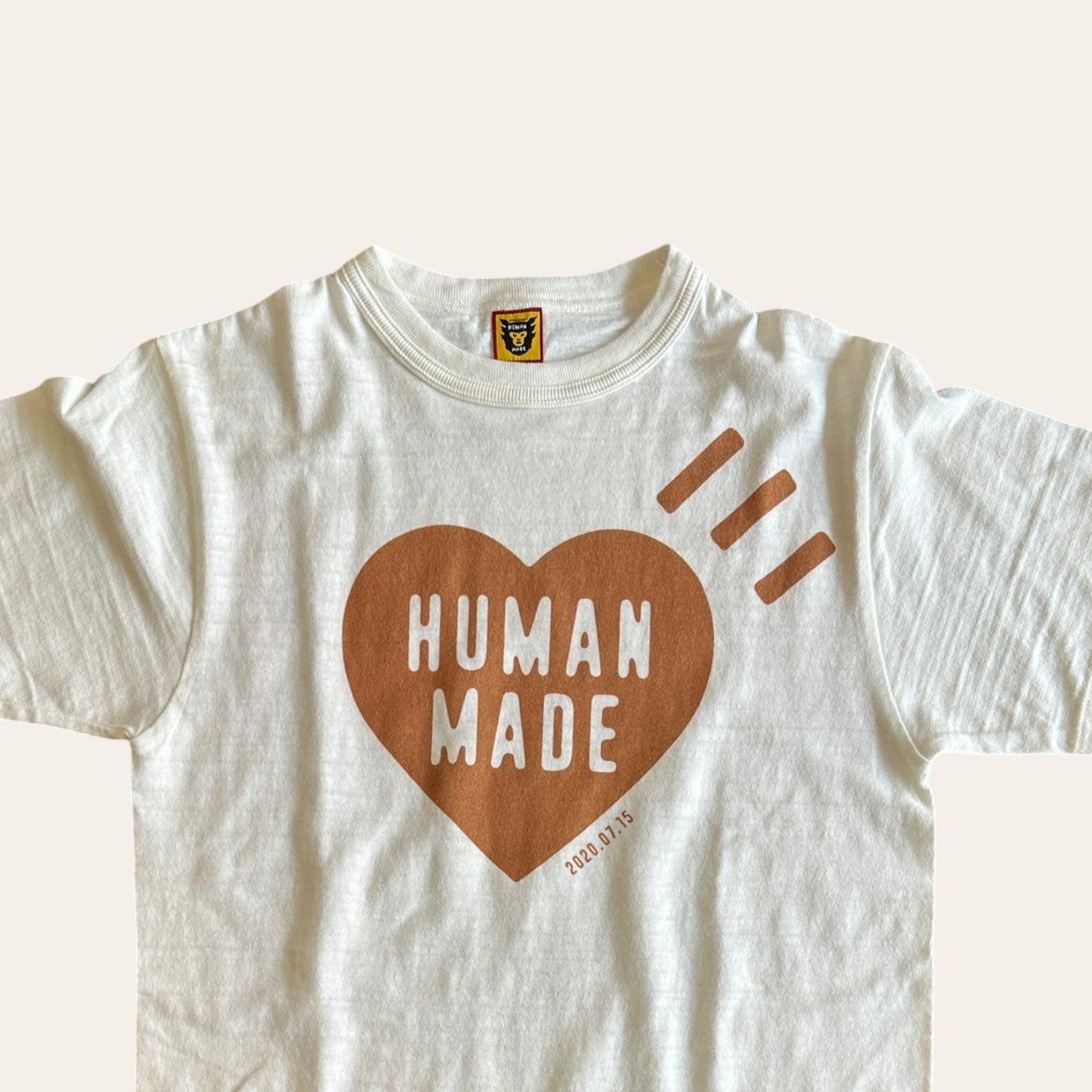 Human Made Brown Heart Tee Size S