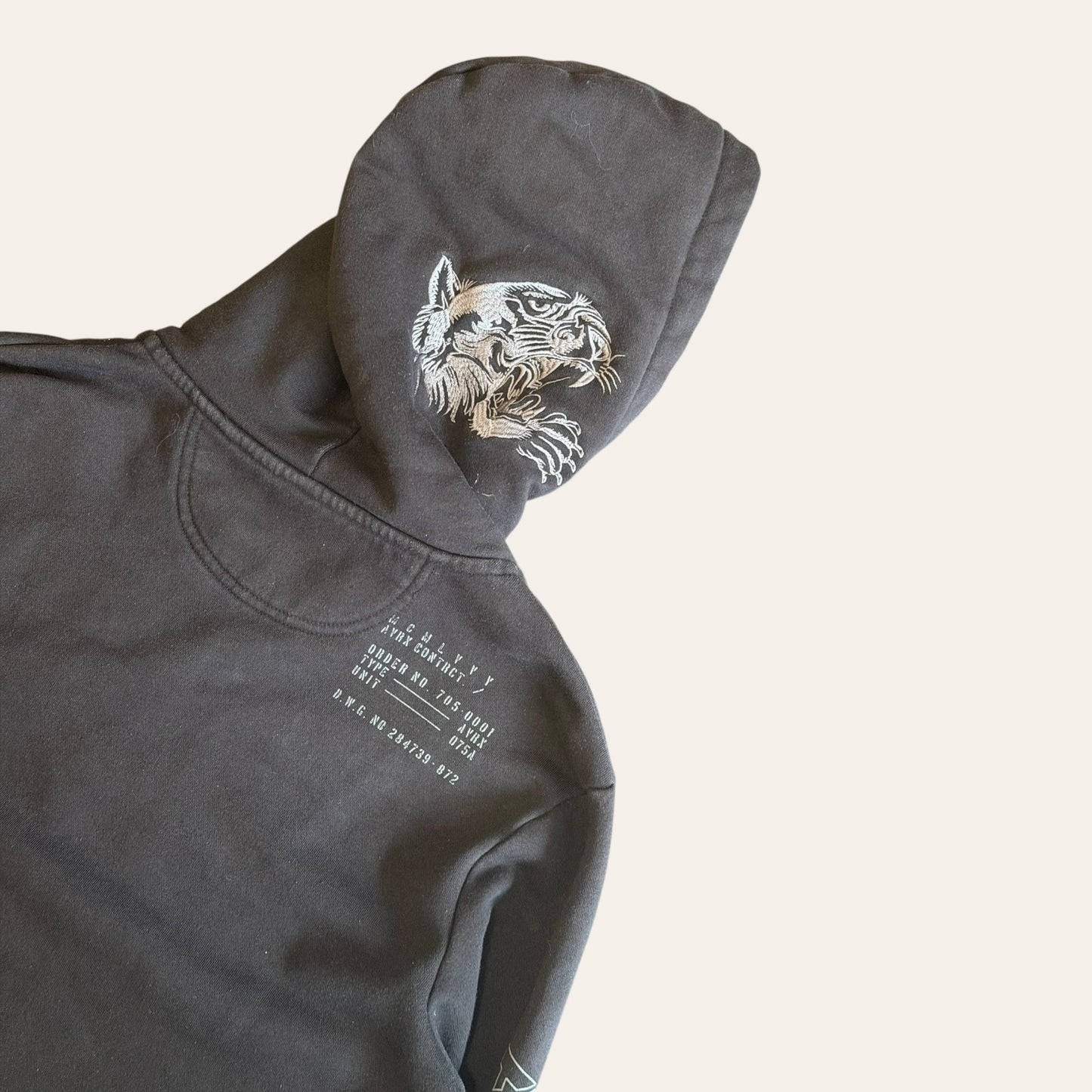 Avirex Embroidered Eagle Hoodie Size S