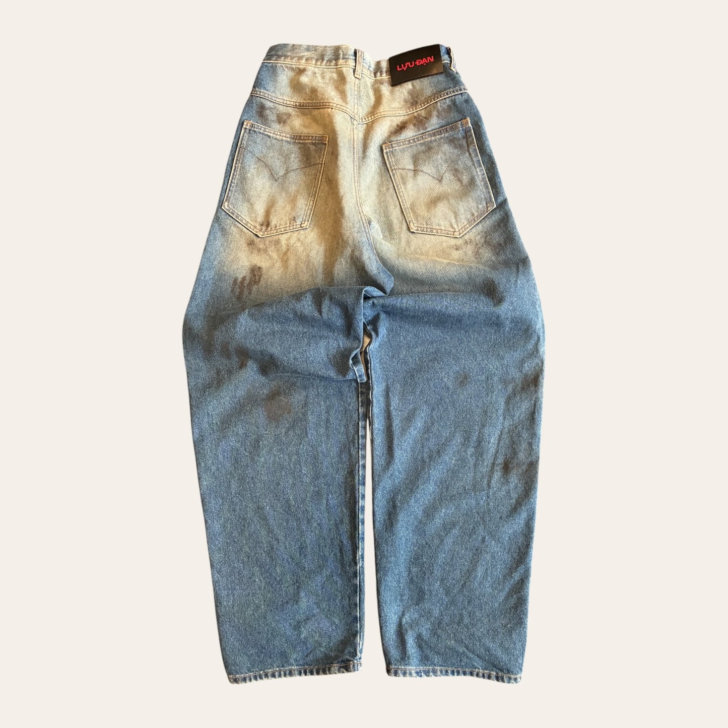 LU'U DAN Mud Wash Denim Jeans Size 28