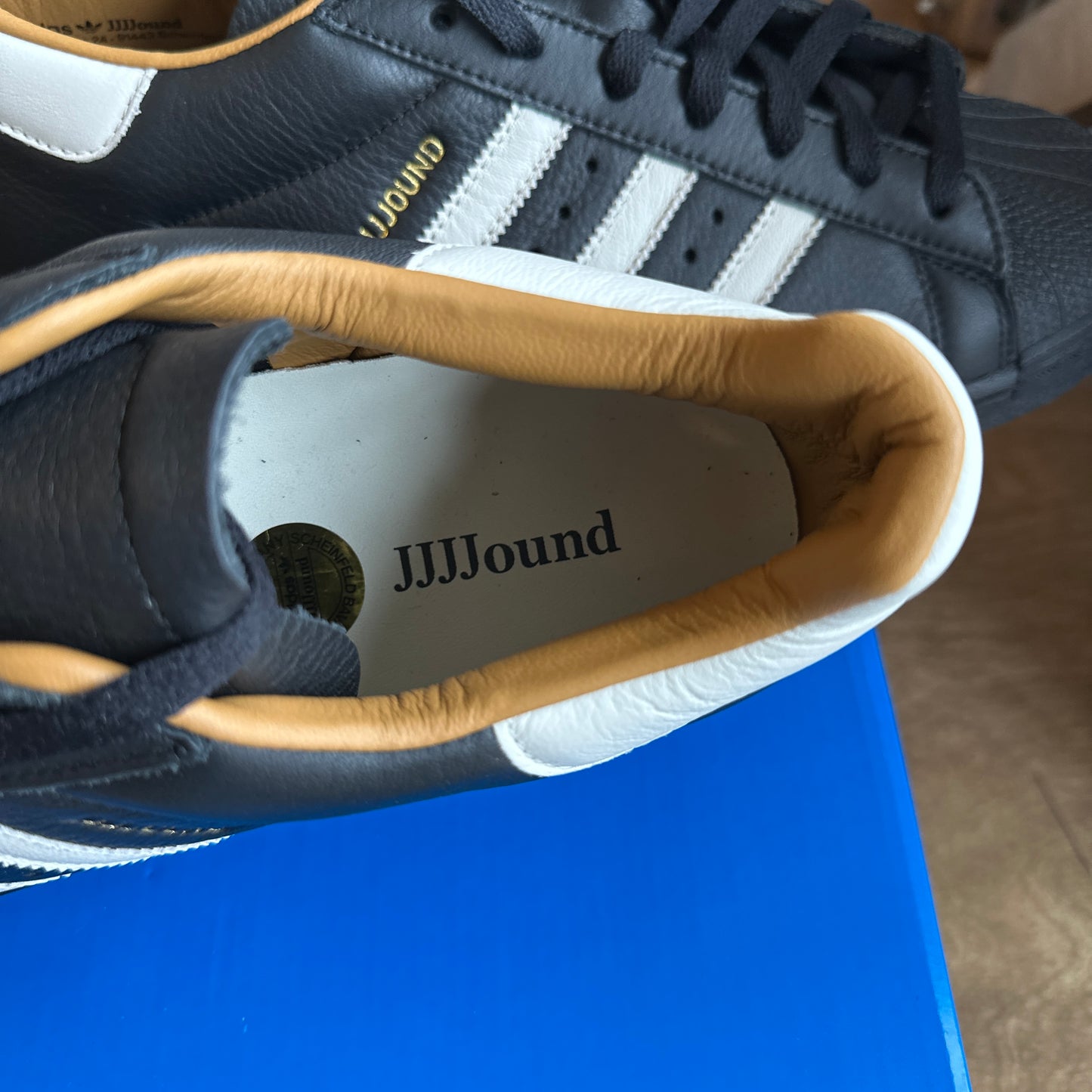 Brand New Jjjjound x Adidas Superstar "Black" Size 11