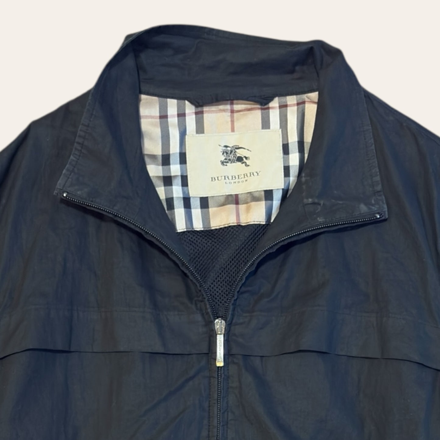 Burberry Zip Up Shirt Black Size M