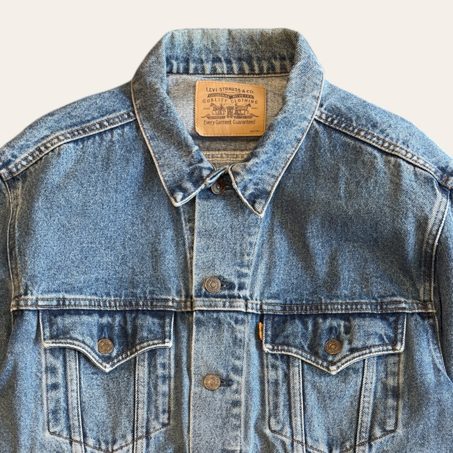 Levis Orange Tab Denim Jacket Size M