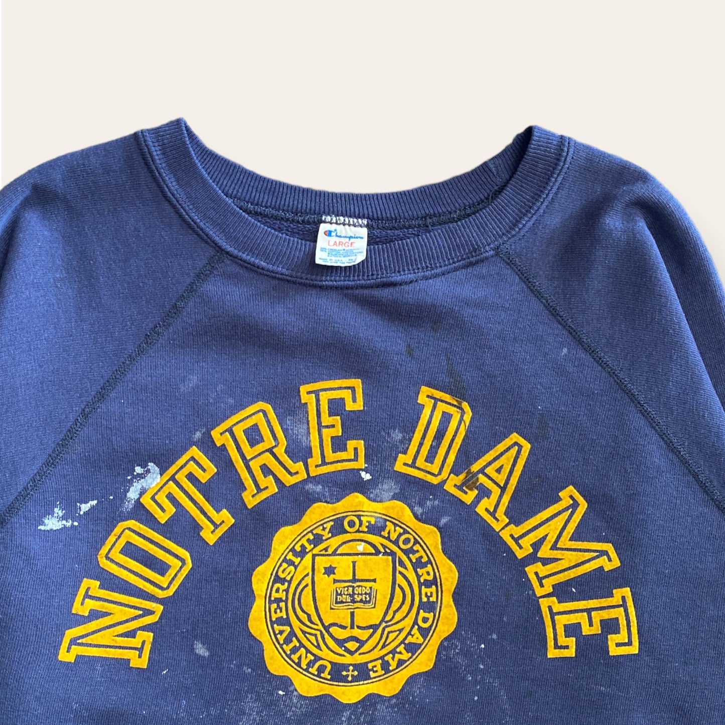 80s Champion Notre Dame Sweater Size L