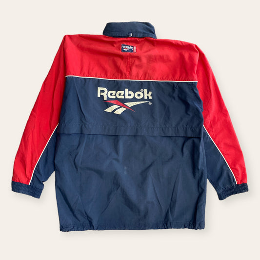 Vintage Reebok Zip Up Jacket Red/Navy Size XL