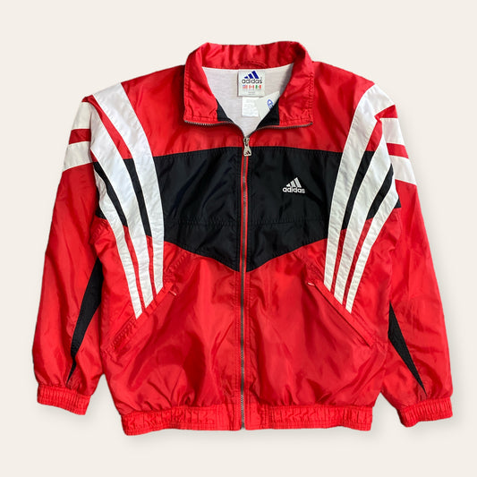 Y2K Adidas Zip Up Jacket Red Size M