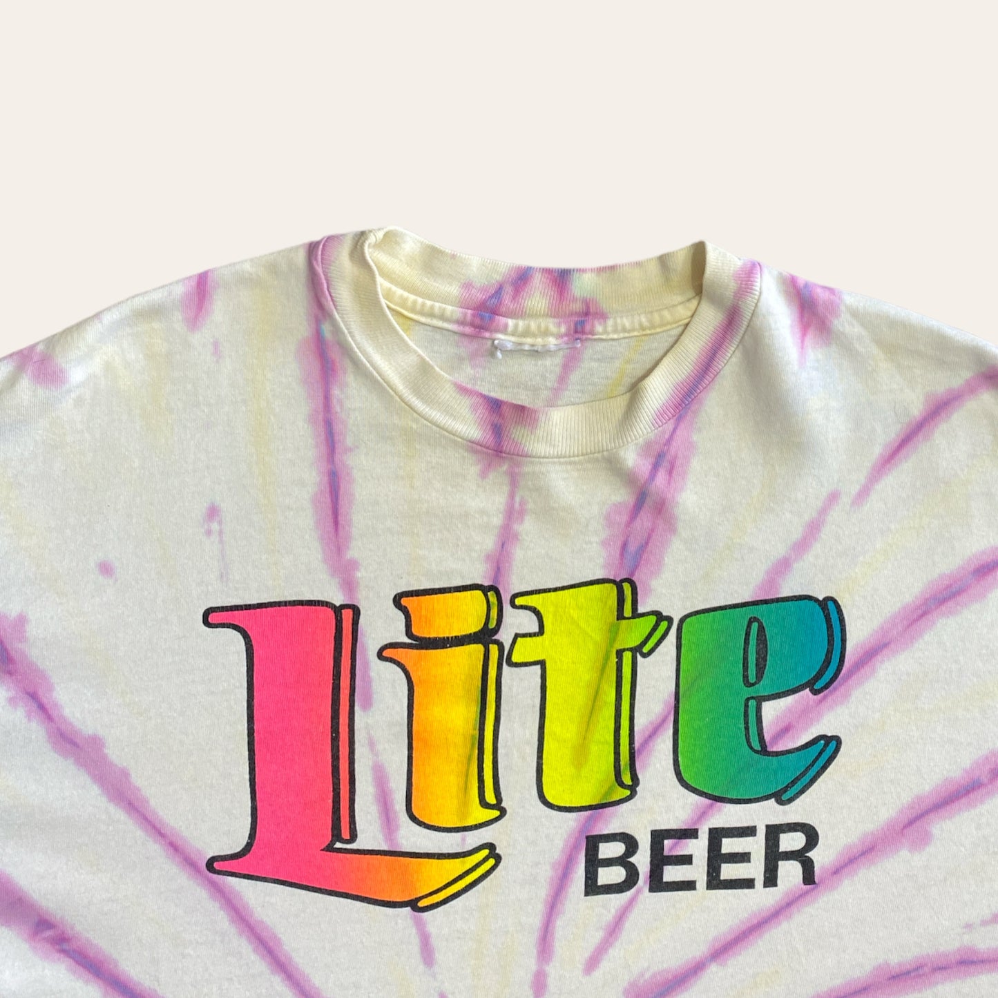 Vintage Lite Beer Tie Dye Tee